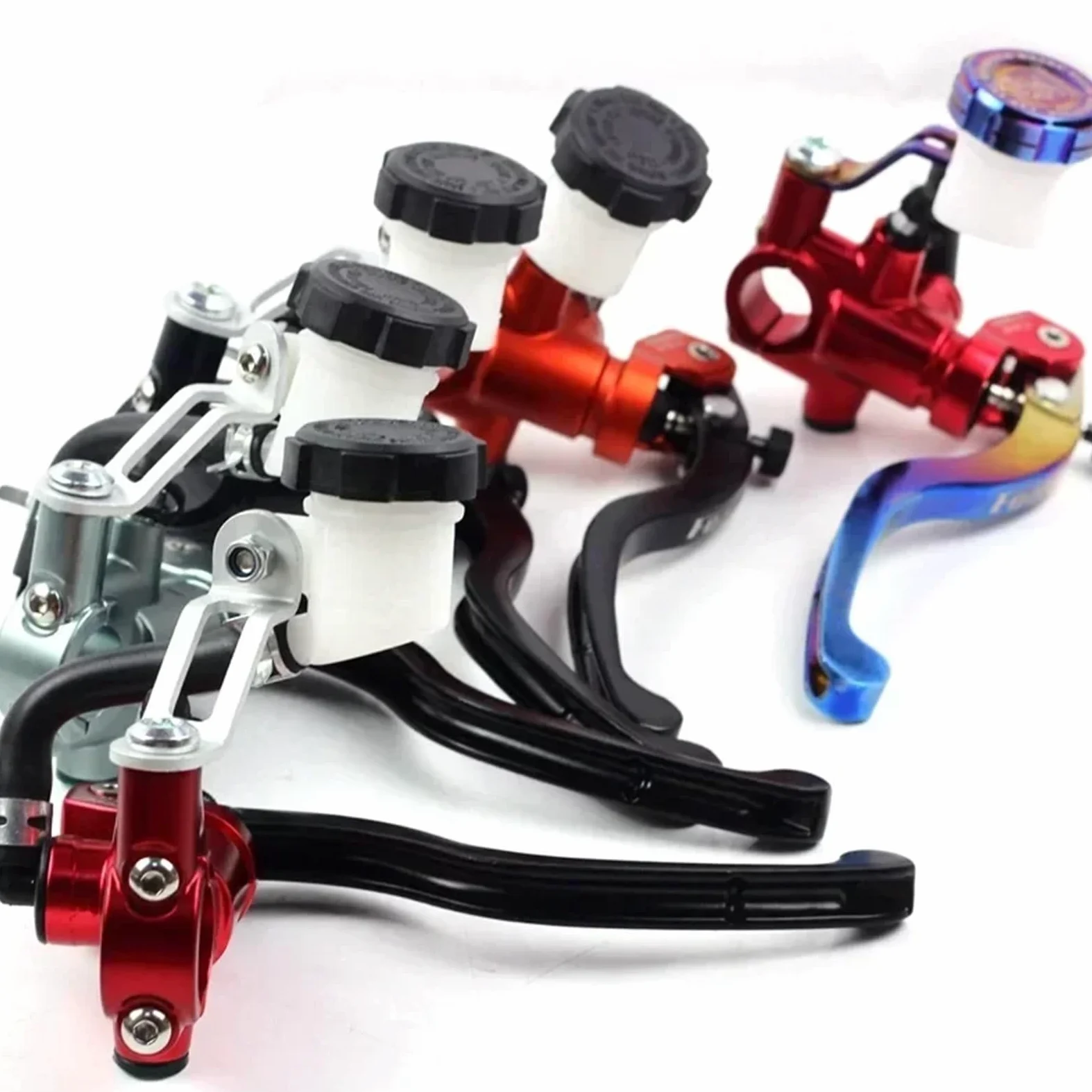 Compatible con Honda, Compatible con Yamaha 7/8 | Conjunto embrague 7/8" + bomba de freno.(Burnt Titanium Left)