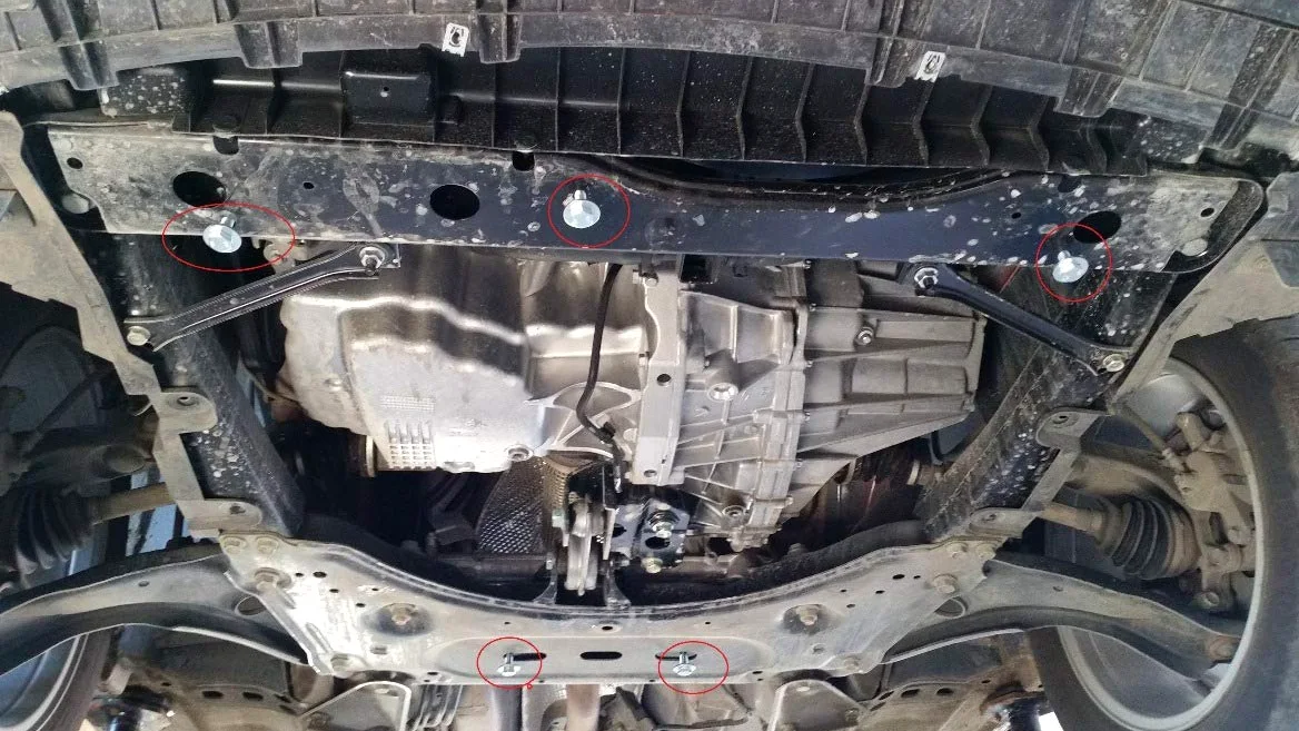 Protección inferior del motor metálica compatible con Nissan Qashqai J11 (2013-2021)