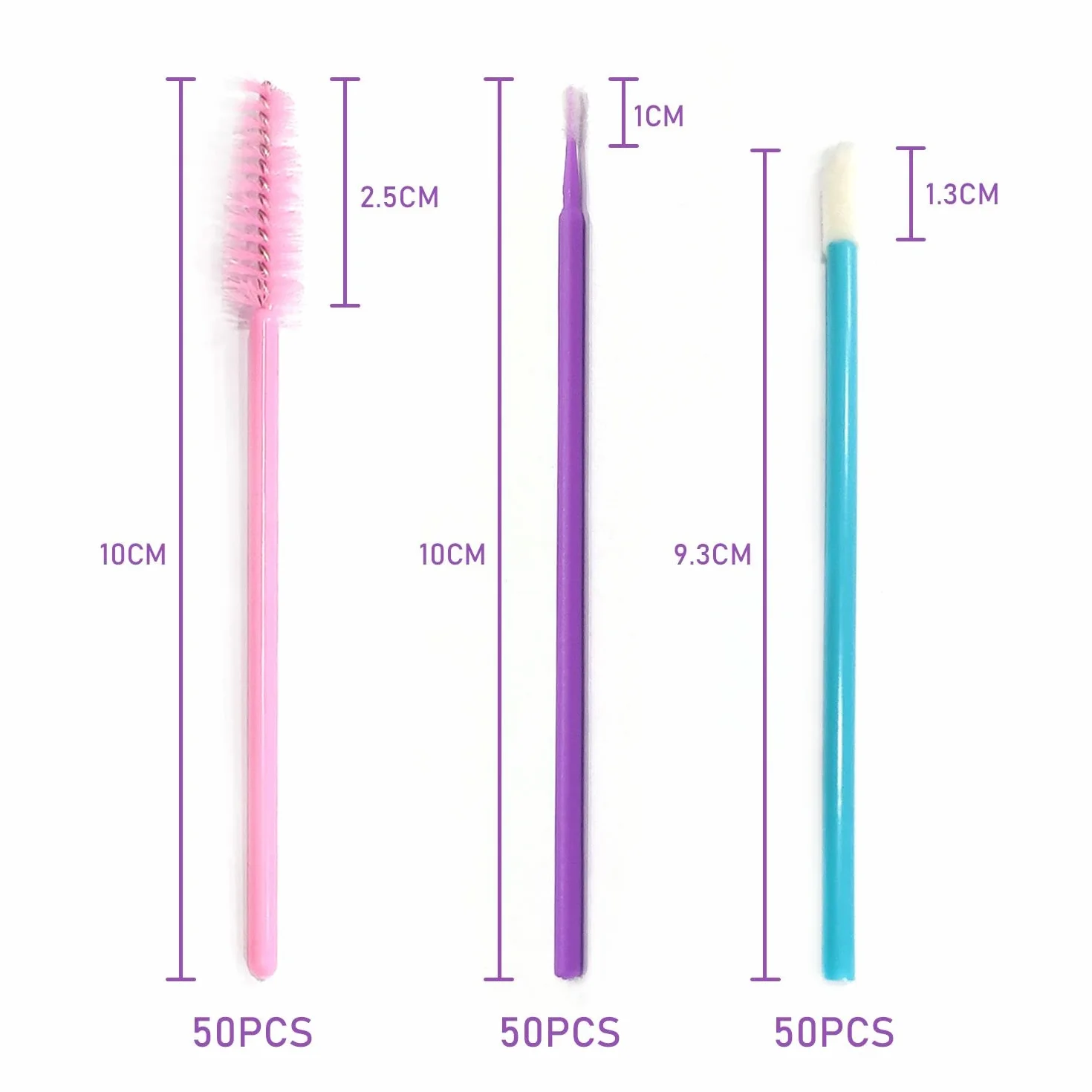 Kit de herramientas de belleza: 150 varillas desechables para rímel y micro aplicadores, 50 cepillos para cejas, labios y micro aplicadores