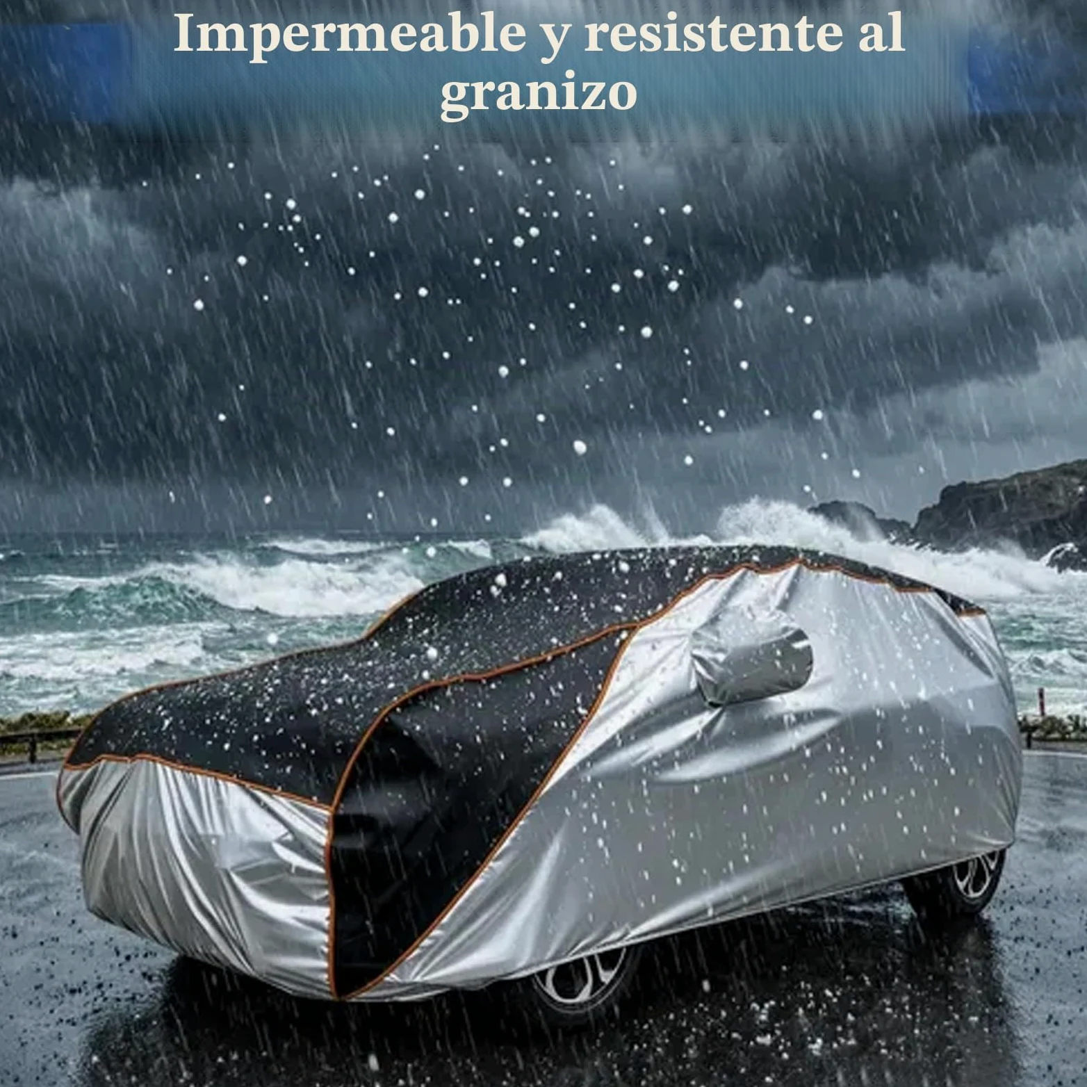 Funda Coche Antigranizo para Audi S6/RS6(2006-2026) | EVA 5mm Acolchada Multicapa Impermeable Transpirable Protector Contra Granizo Lluvia UV Viento