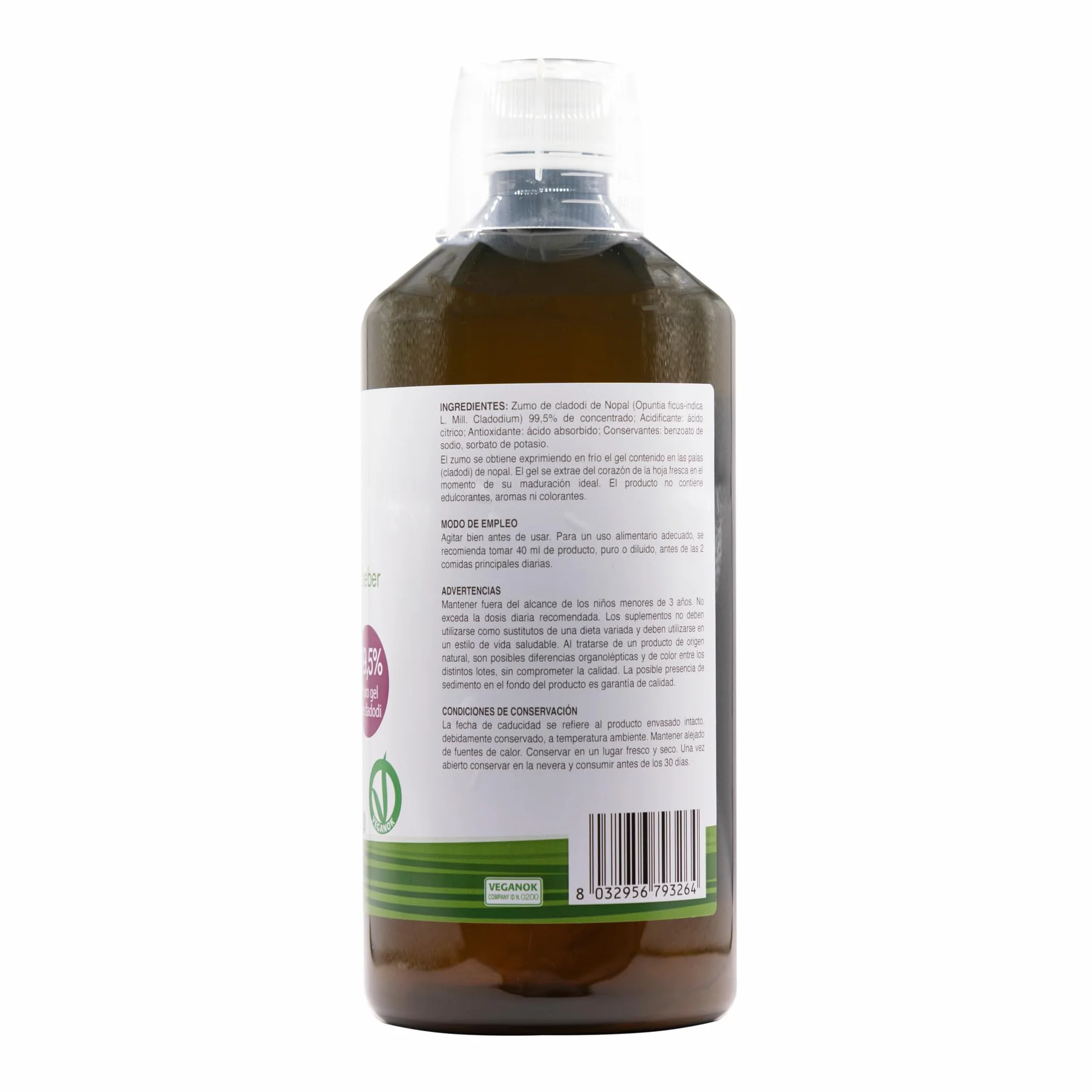 Benessence Nopal Zumo de higo chumbo 99,5% 1L
