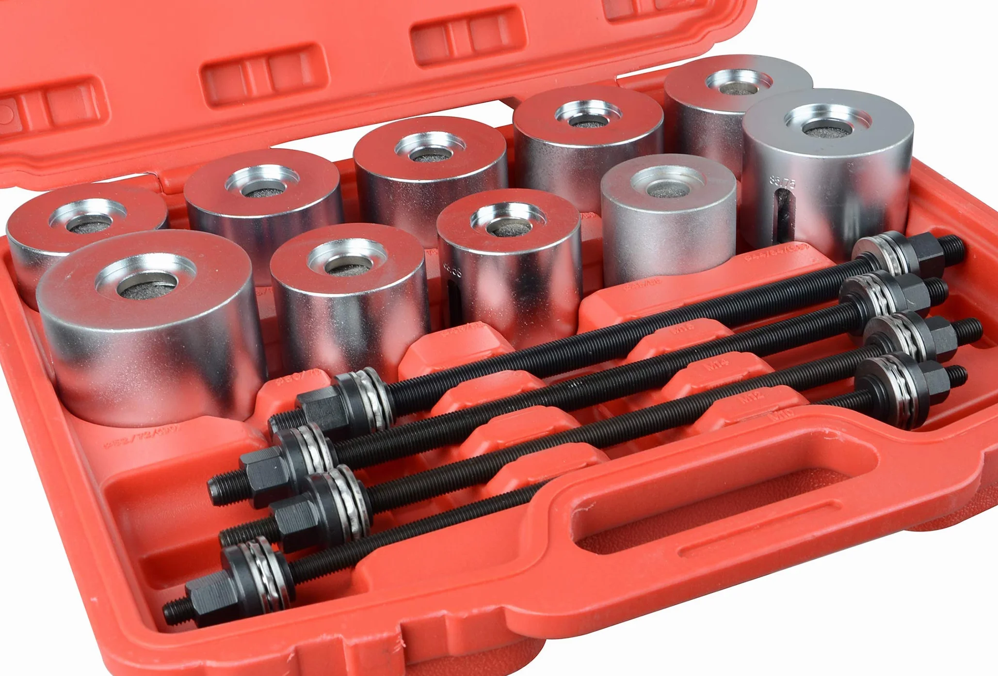 DAYUAN Extractor de cojinetes de Rueda, 27 Unidades, Herramienta de inserción Universal para Quitar cojinetes de cojinete de automóvil, Juego de Herramientas de inserción Press Pull Sleeve Kit