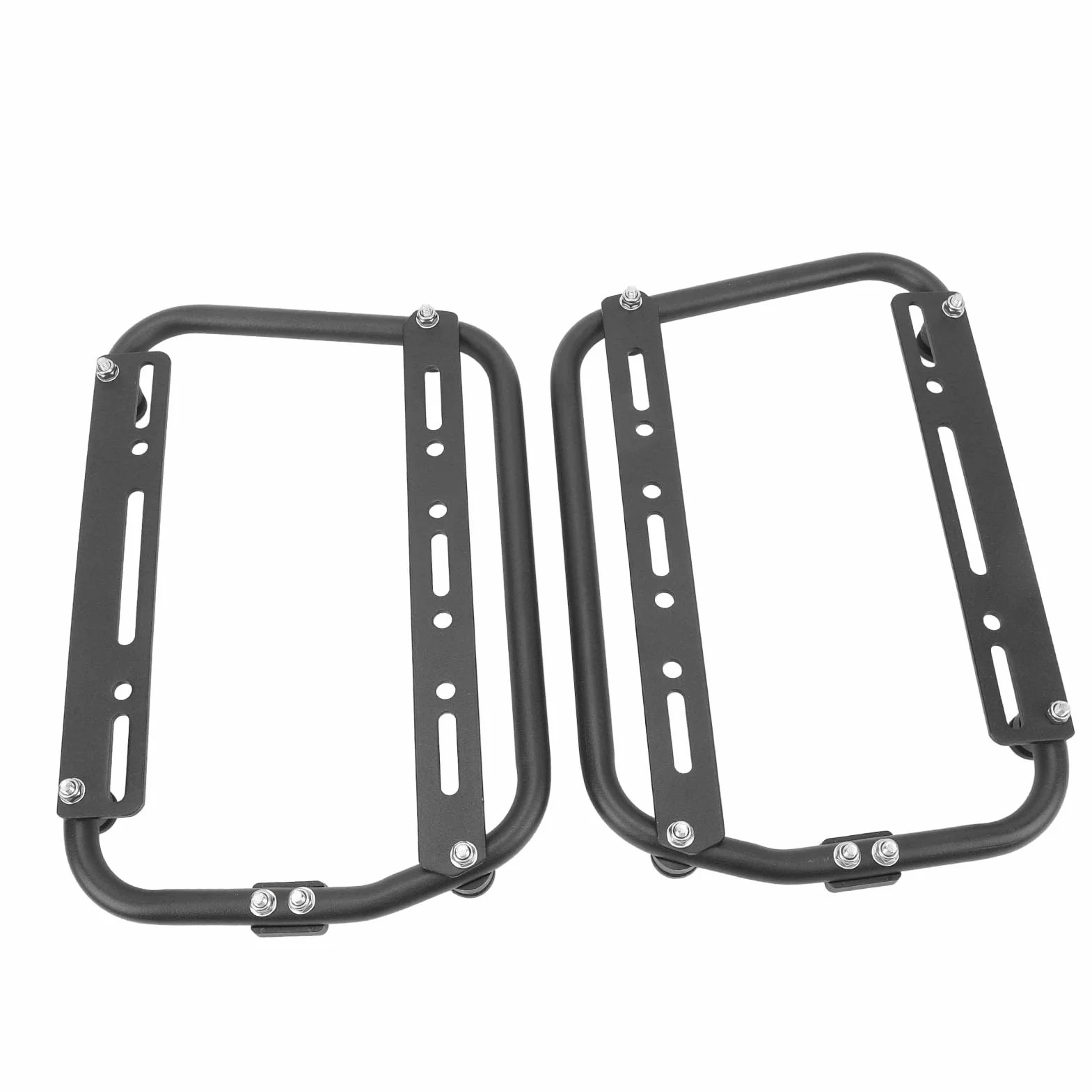 Soportes Laterales para Motocicleta, Barra de Soporte para alforjas de aleación de Aluminio con Alta Capacidad de Carga, Soportes universales de Transporte Lateral para alforjas