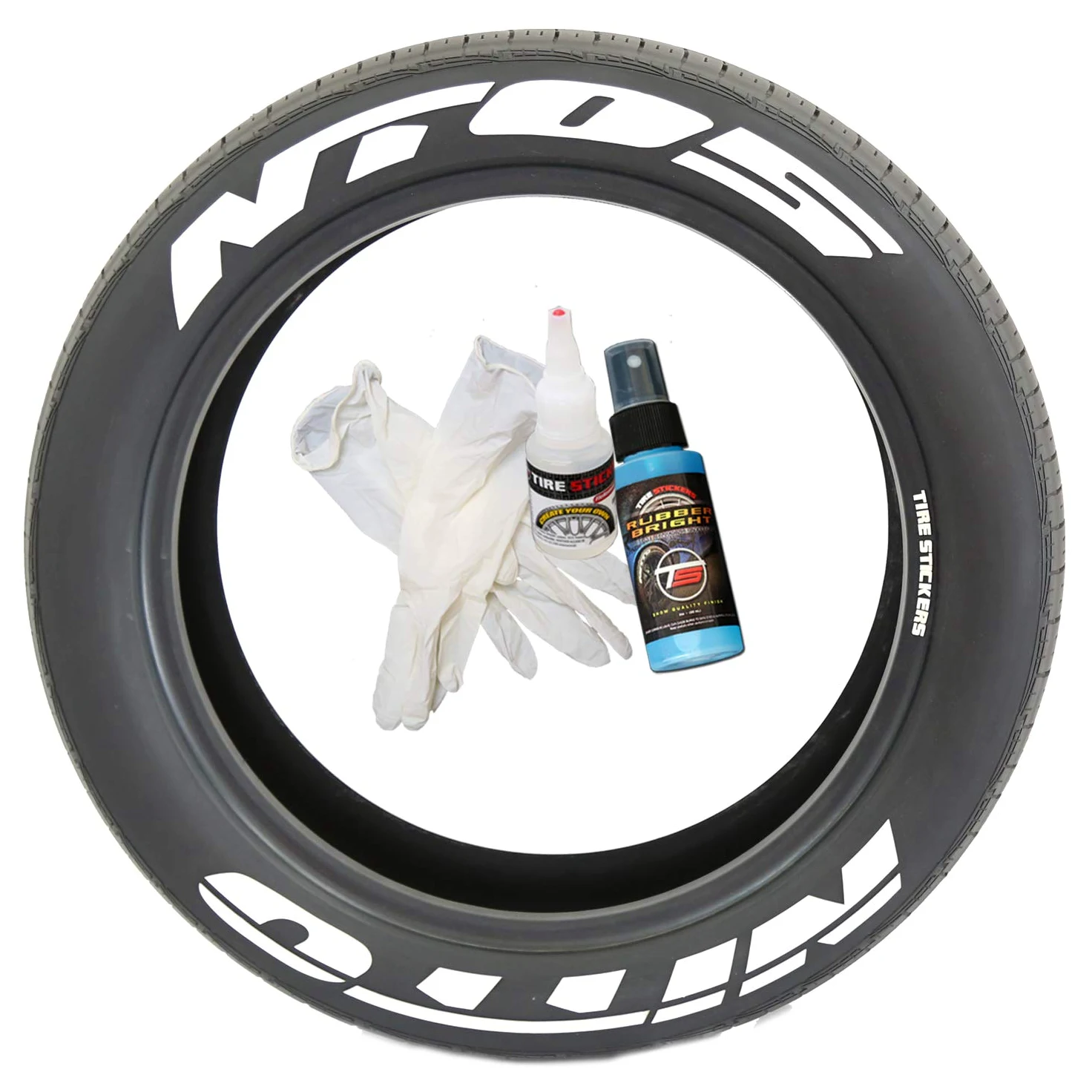 Nitto NT05 - Adhesivos para neumáticos con pegamento y limpiador de retoque de 2 oz