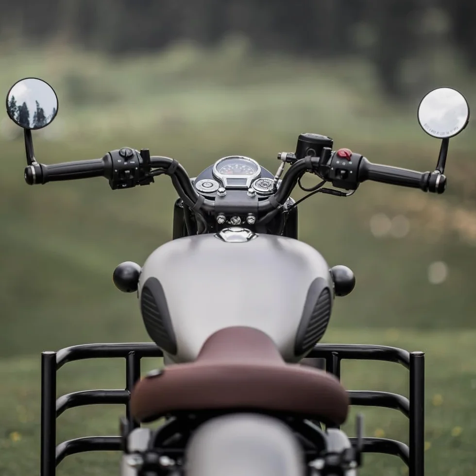 Royal Enfield KXA00125 - Soportes para espejo retrovisor Meteor 350 / Classic Reborn a partir de septiembre de 2021 modelos / Hunter Royal Enfield