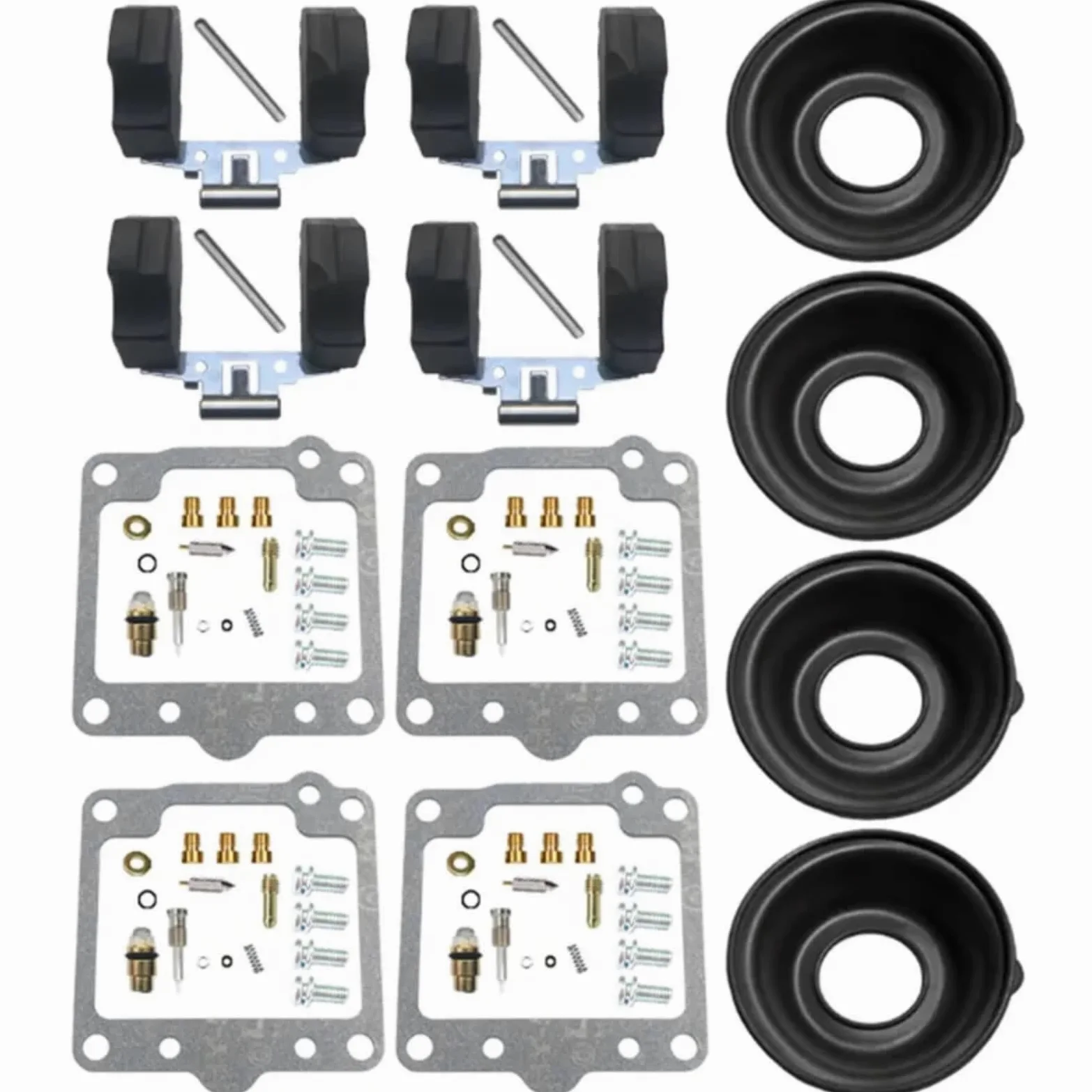 Kit Carburador Repuesto Kit Reparación Carburador Para Suzuki Para GS-E450 GS450E D/Z 1983-1986 Conjunto De Reparación De Carburador De Diafragma De Émbolo Flotante De Motocicleta(B Style)