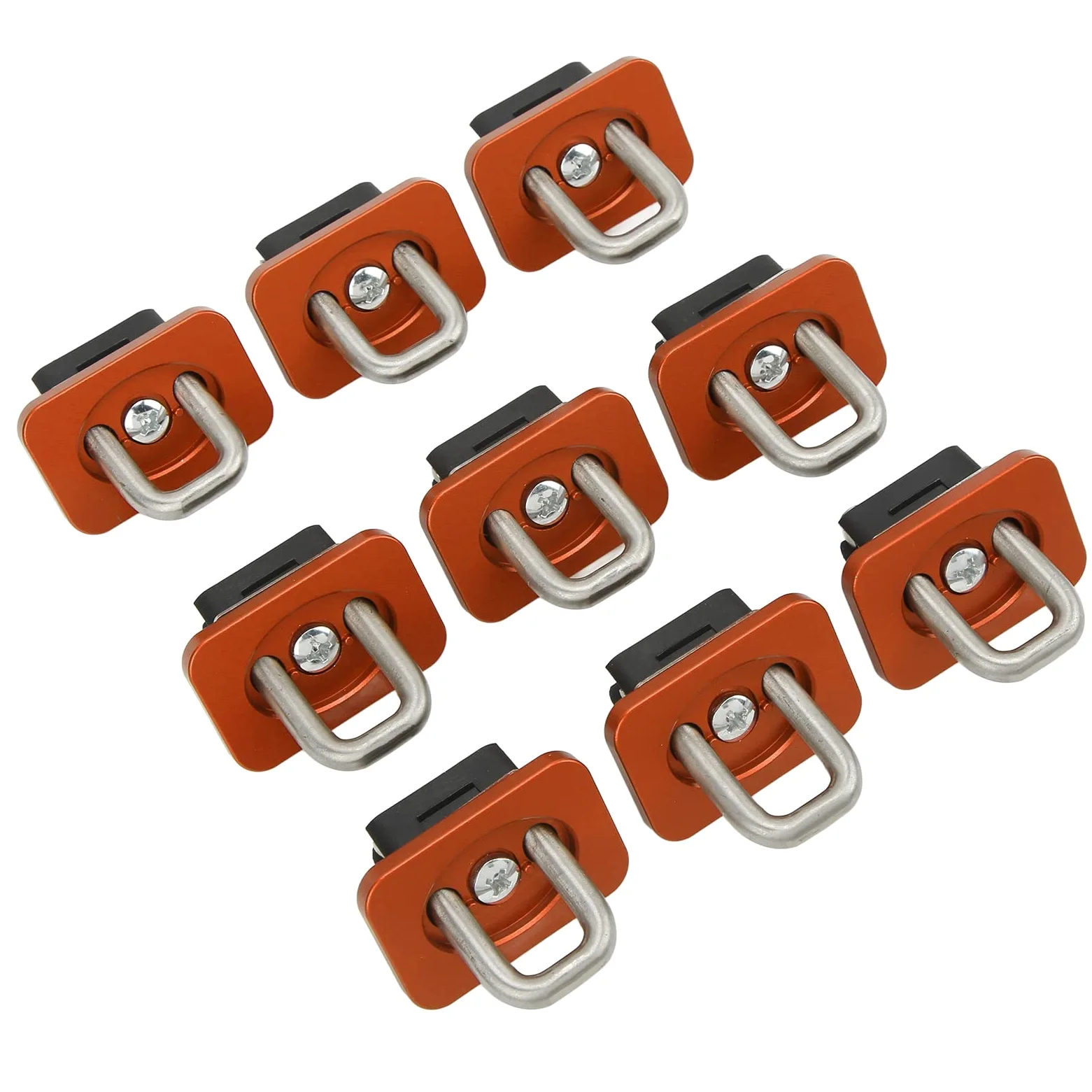 Cocoarm Anclajes de Amarre para Cama de Camión, Anclaje de Bolsillo de Estaca de Acero Inoxidable, 9 Piezas de Carga de 1000 Libras para Control de Carga de Camioneta para Silverado Sierra Colorado