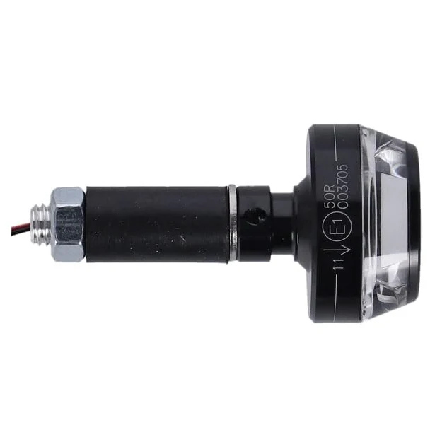 Generico Flecha Izquierda Moto Gadget mo.Blaze Disc LED universal para manillar, Homologación ECE, estilo moderno Alta visibilidad, OEM 6002021, Instalación fácil