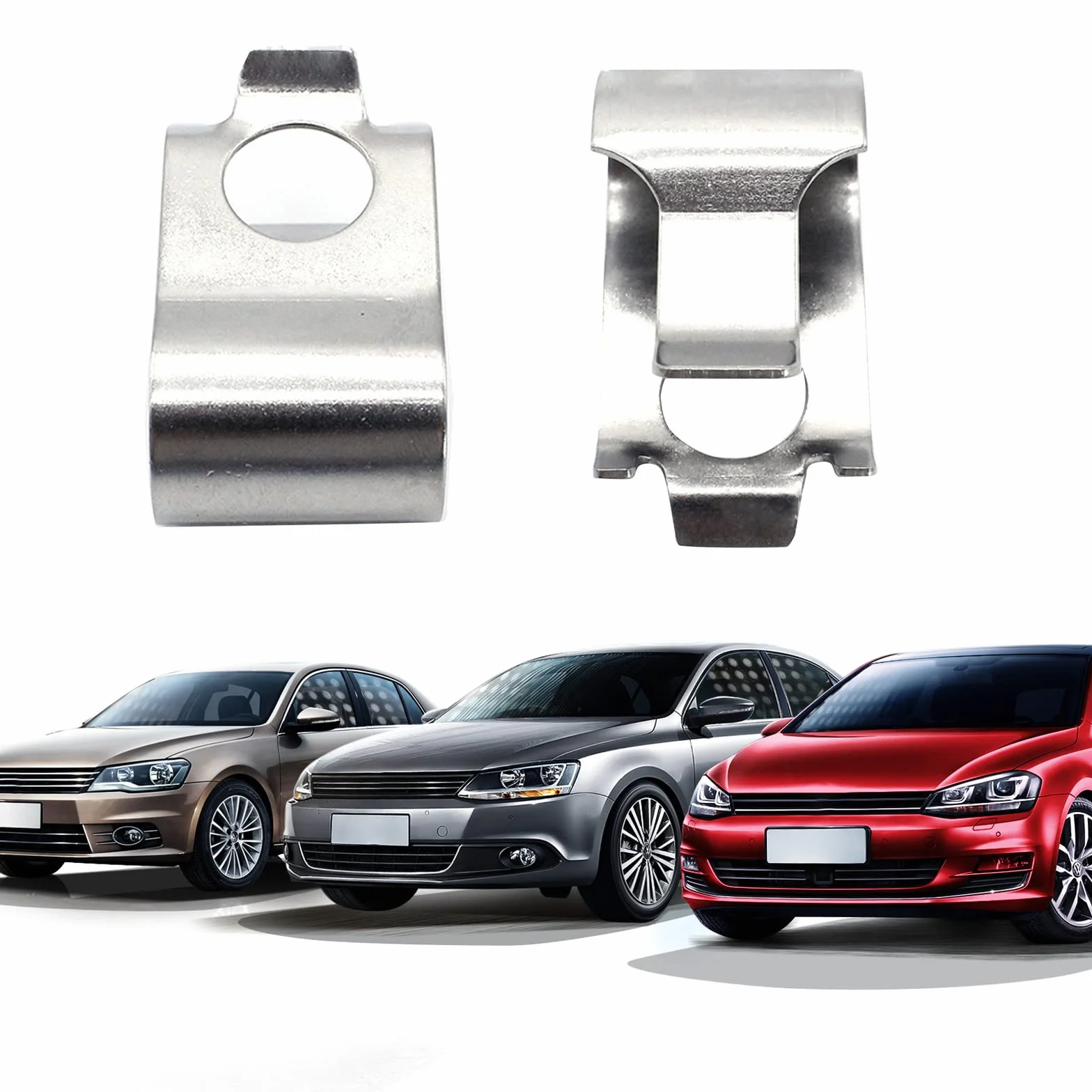 Clip de actuador de sonajero de varilla de desagüe turbo para coche, accesorios plateados 06J145220A para turbocompresor de golf, clip de válvula de descarga