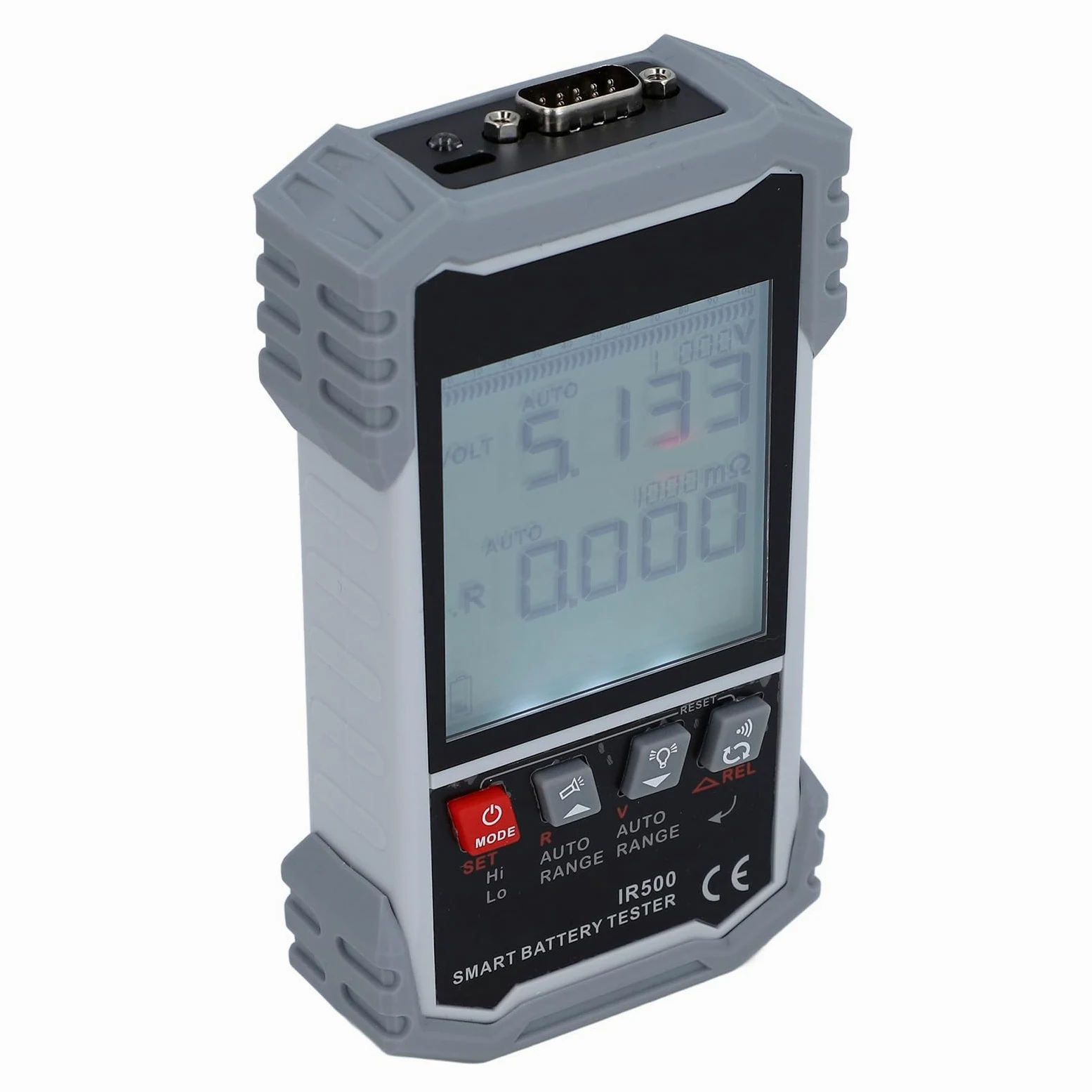 Comprobador de batería de coche con indicador TN de 32 pulgadas, DC0 V 120 V ± 0 mΩ 500 y comprobador interno para NICD