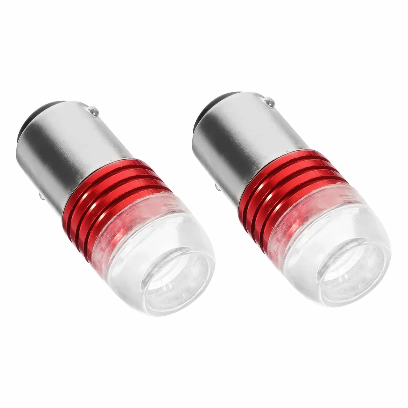 Bombillas LED Traseras Rojas para Motocicleta Eléctrica 12v 3w, Aleación de Aluminio y Vidrio, Excelente Visibilidad y Rendimiento Fiable, Paquete de 2 Unidades