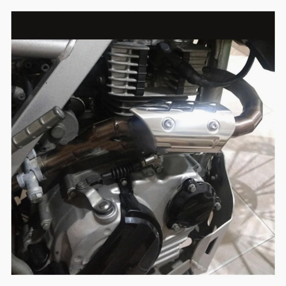 Deflectores Calor Escape Cubierta De Protección Térmica para Tubo Escape Motocicleta Universal Aislamiento Térmico Protector Silenciador Antiescaldaduras De 38mm A 45mm