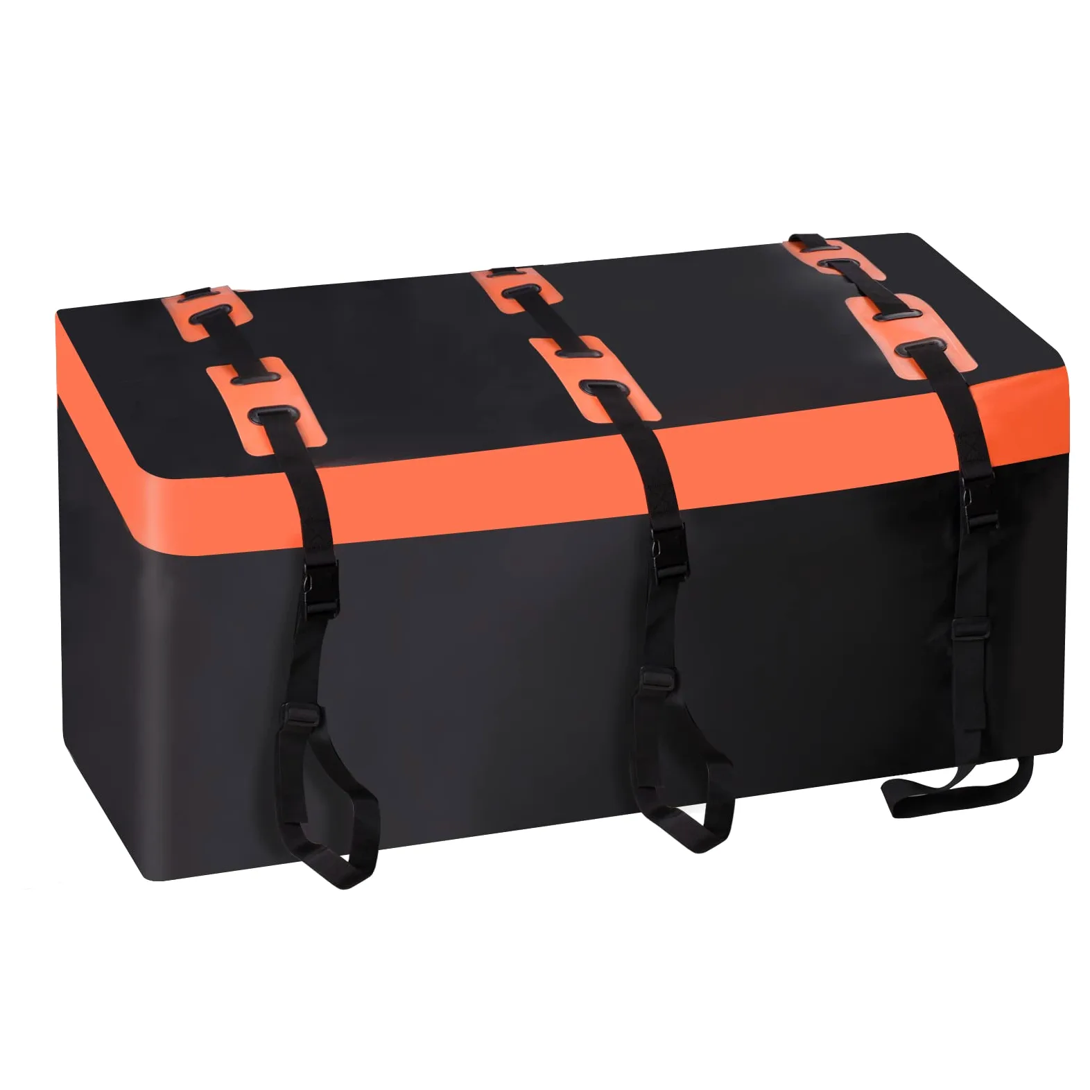 Cofre de enganche Cofre de techo para coche, cofre trasero para enganche de remolque, 566 l, revestimiento 600D, en PVC, caja de equipaje, impermeable, irrompible, plegable
