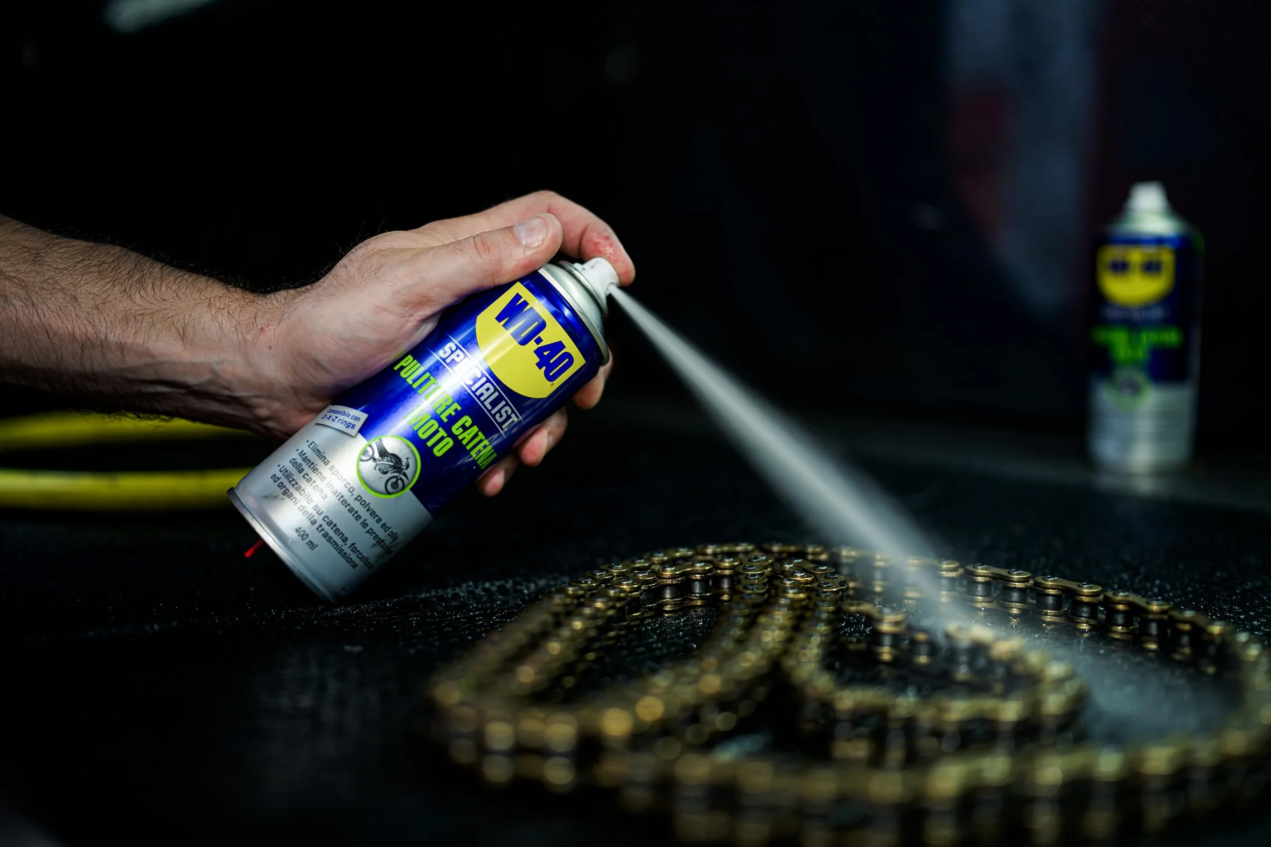 WD-40 Specialist Kit Cadena Motorbike Seco Completo