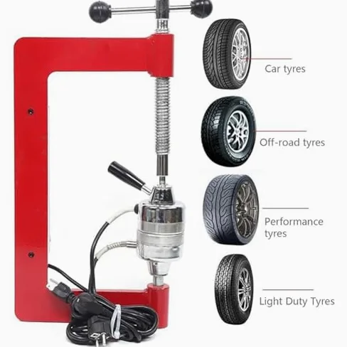 Vulcanizador de neumáticos para automóvil, herramienta de reparación de vulcanización de neumáticos con 8 moldes, kit de esparcidor de neumáticos de altura ajustable para coche y camión