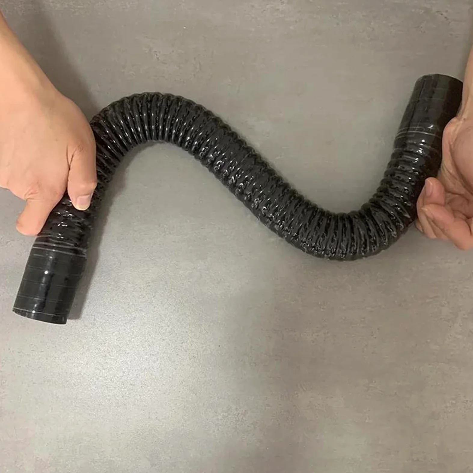 Colector De Admisión Del Motor Del Automóvil Longitud 500 Mm ID 30-1000 Manguera Entrada Aire Para Automóvil Para Y 2 Abrazaderas Tubo | Black,ID 90mm