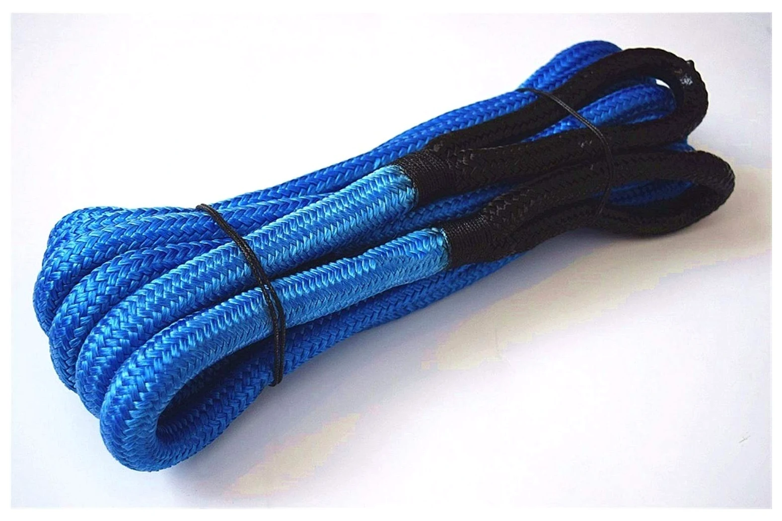 Azul 19 mm * 9M 3/4 Pulgadas Cuerda de recuperación cinética 30 pies, Cuerda Remolque, Nylon Trenzado Doble, energía,Alta Resistencia a la Rotura