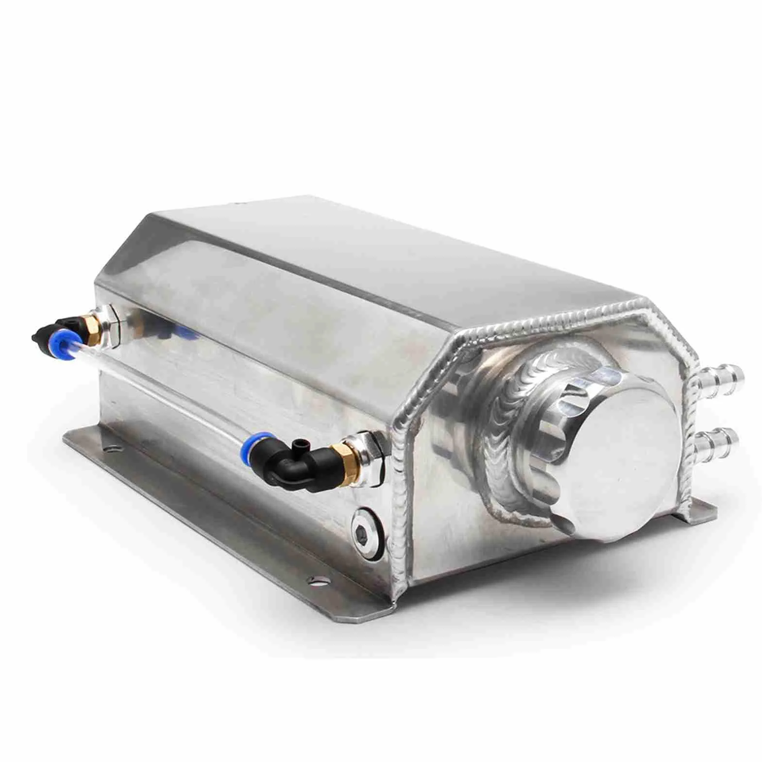 Contenedor de Captura de Aceite de Aluminio, Tanque de Desbordamiento de Refrigerante, Tanque Separador de Aceite Universal