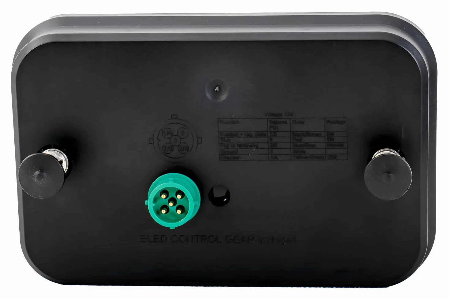 UNITRAILER Juego de faros traseros LED Canbus Fristom FT-270 izquierdo derecho 7 funciones 12 V antiniebla marcha atrás cableado eléctrico Mantes 7 pines enchufe para remolque camión coche Bisarca