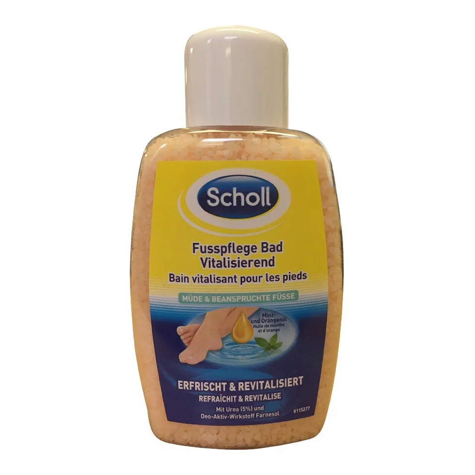 Scholl Baño de pies revitalizante con urea y cristales de sal naturales 275 g