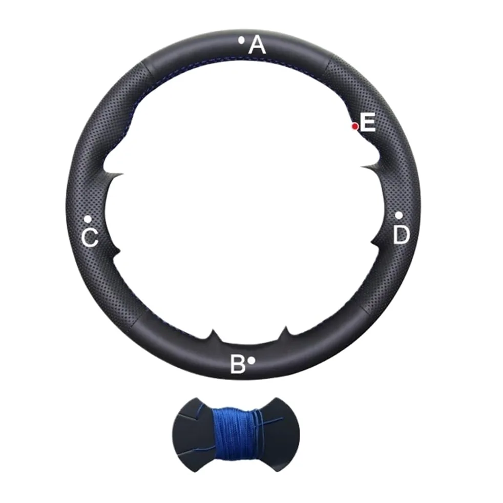 Funda para Volante de Coche de Microfibra PU Trenzada para Tucson 2021-2022 2023 2024