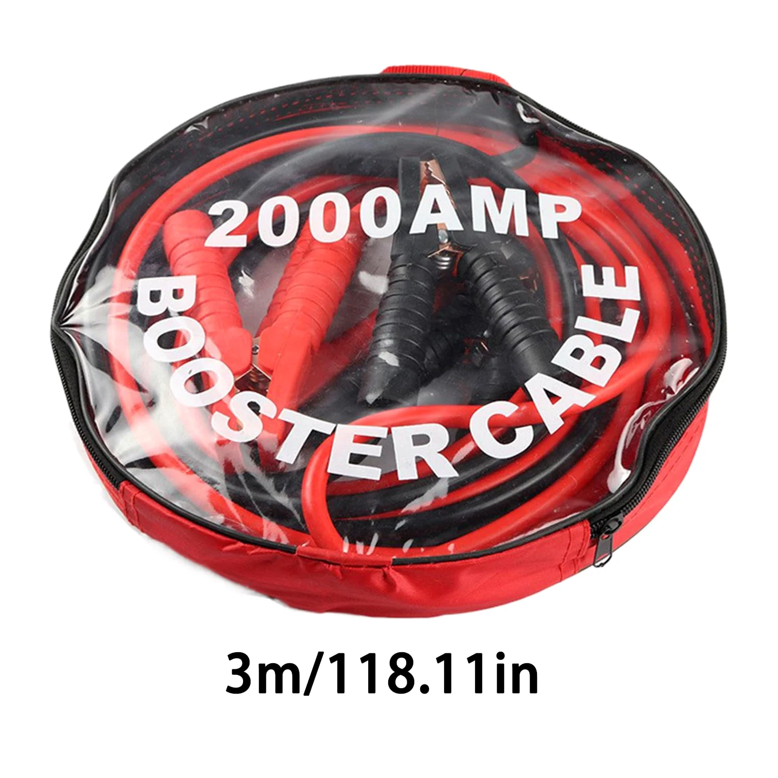 Genérico Cables de Arranque Cable portátil rápido de 2000 A, 3 m/4 m | Cables De Arranque Para Batería De Coche Portátil Rápido para Moto, ATV, , Coche, Cortacésped, Remolque, Powersports, Bici