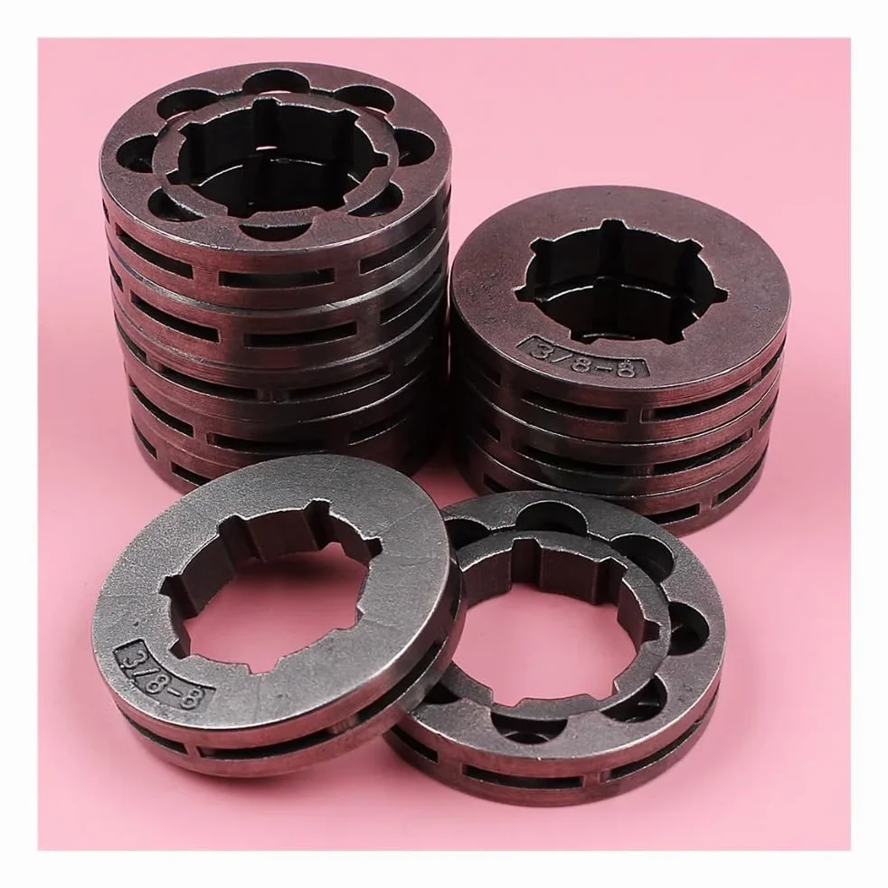 Lote de 10 piñones for Motosierra 162, 181, 266, 268, 272, 281, 288, 362, 365, 371 y 372, Paso de 3/8 Pulgadas, 8 Dientes, Estriado estándar de 22 mm.