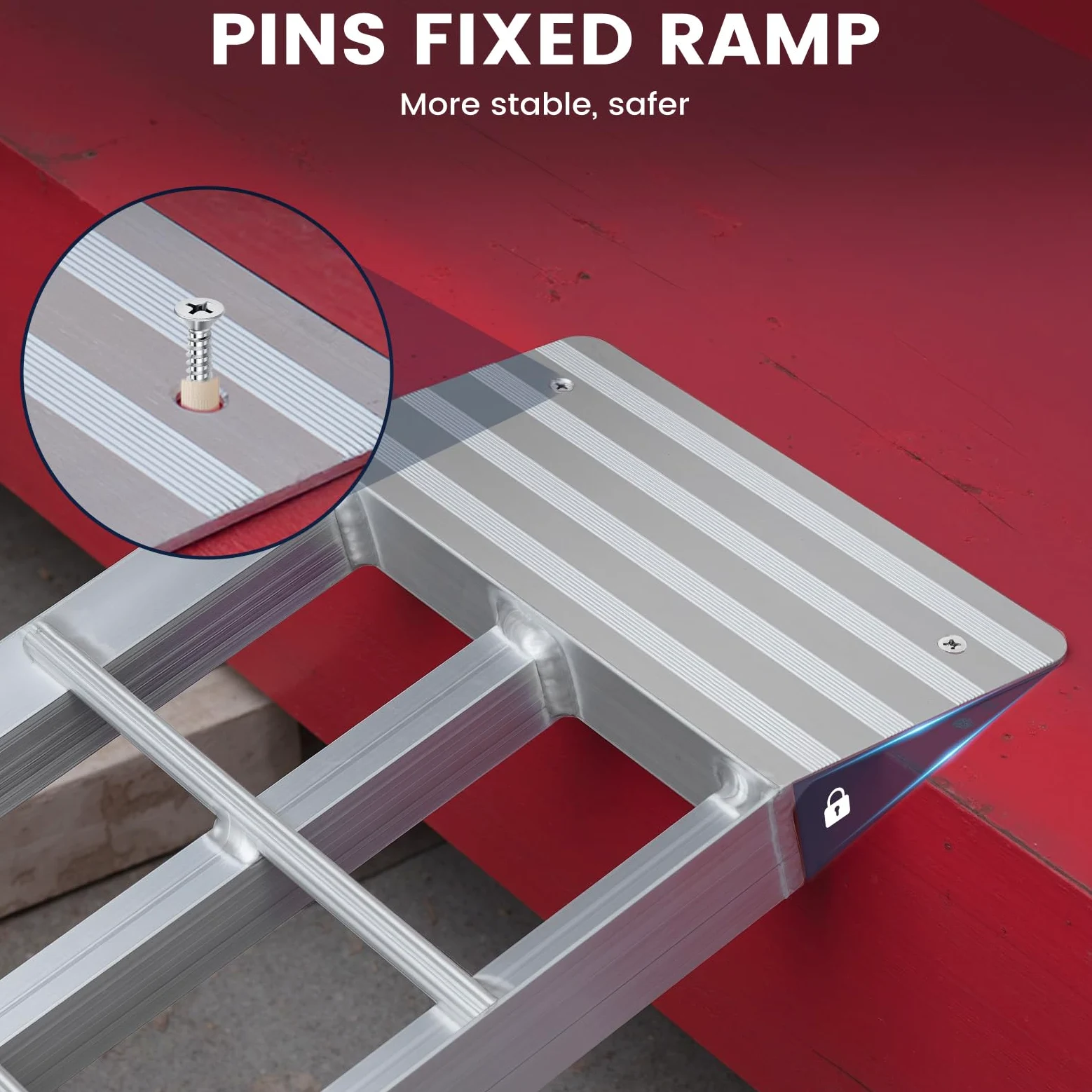2 rampas de carga de aluminio – 680 kg máx. – Rampa de carga de coche para moto, cortacésped, quad, quitanieves, garaje y cobertizo de dispositivos, 92 x 20 cm | Rampa de carga estable 92 x 20 cm para cortacésped, nieve y coche, ideal para garaje y cobert
