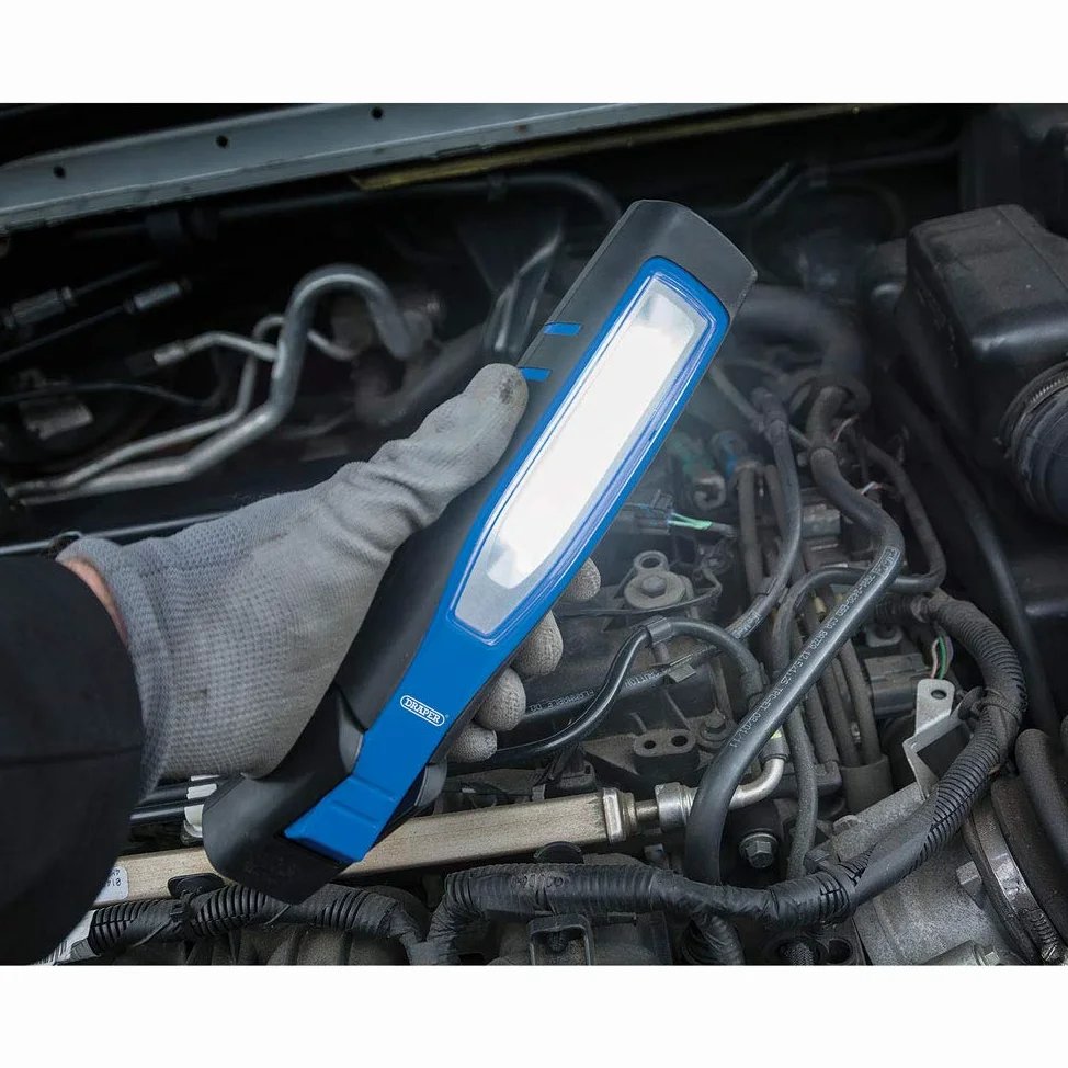 Draper 11764 - Lámpara de inspección recargable LED COB de 10 W, color azul