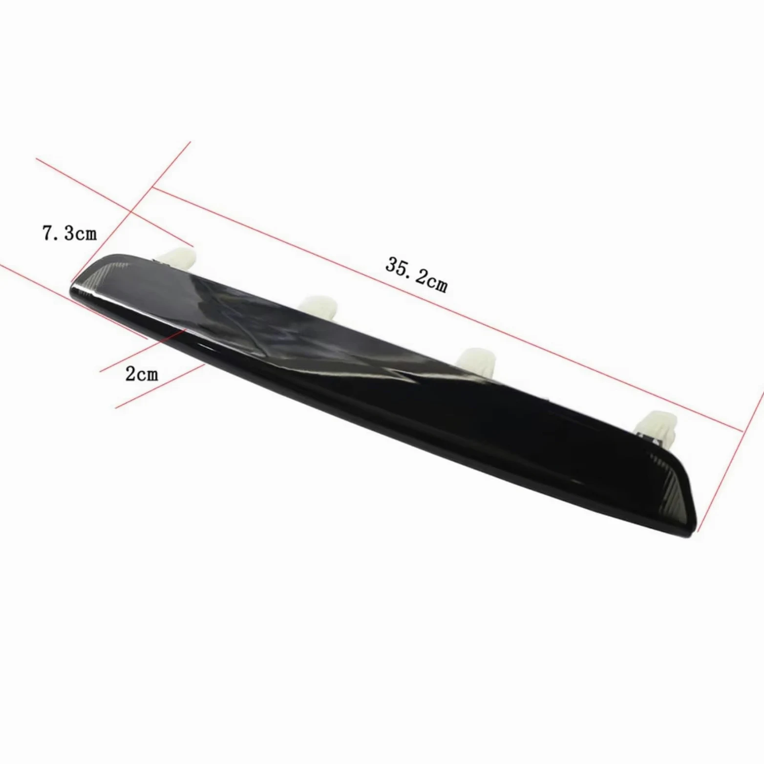 Tercera Luz Stop Compatible Con A3 8P RS3 Para Sportback 2004-2012 Tercera Luz Trasera Freno Lámpara Montaje Para Alto Accesorios Repuesto Coche Color Rojo 8P4945097C(Black)
