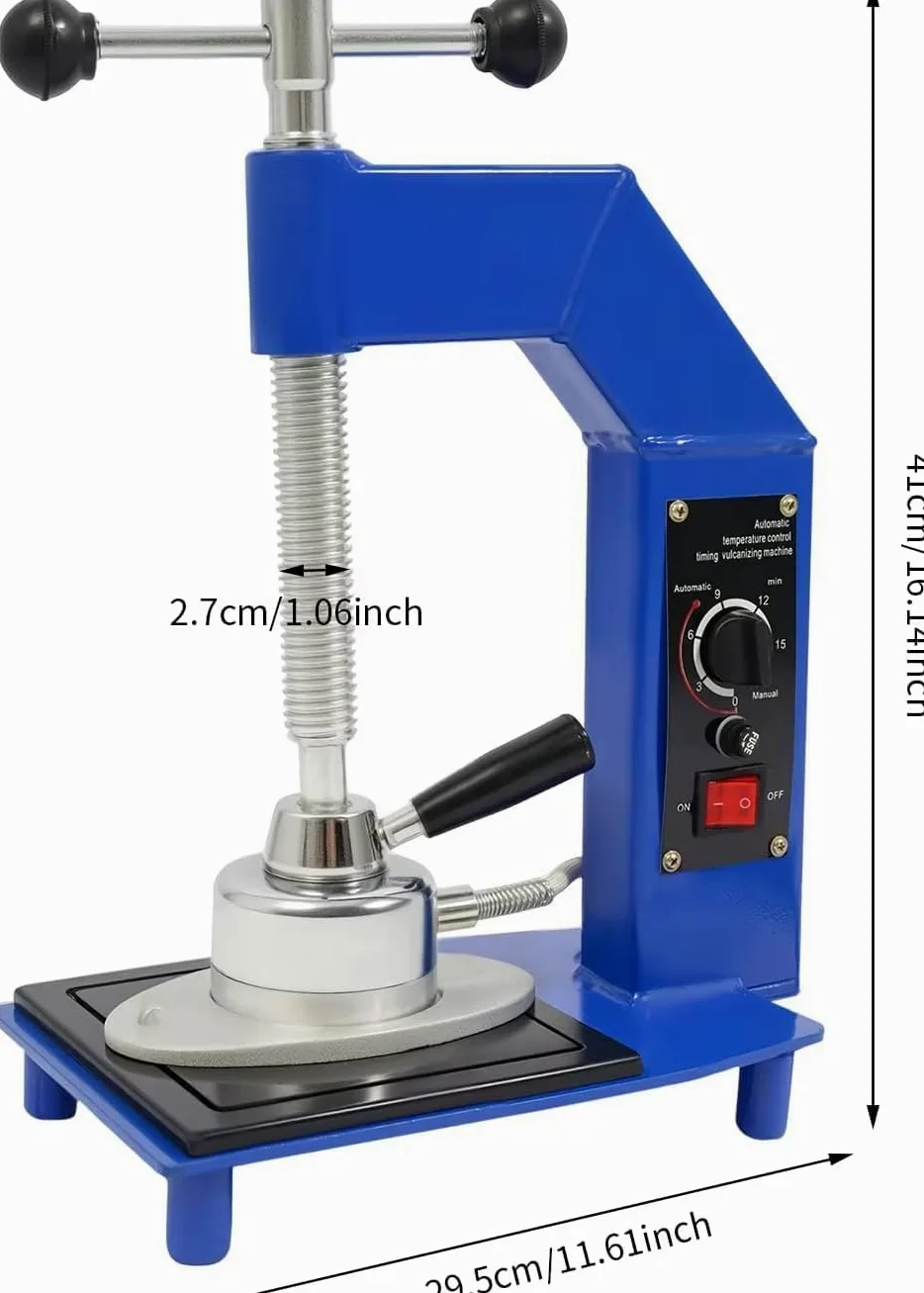 Máquina de vulcanización de neumáticos con temperatura ajustable para reparaciones de banda de rodadura y paredes laterales en neumáticos de automóviles, todoterreno y camiones ligeros