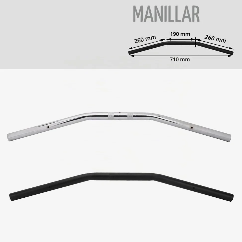 Universal 22mm 7/8 "barra de arrastre del manillar de la motocicleta para Sportster Cruiser XL 883 1200 Chopper personalizado Softail Dyna Street Bob negro