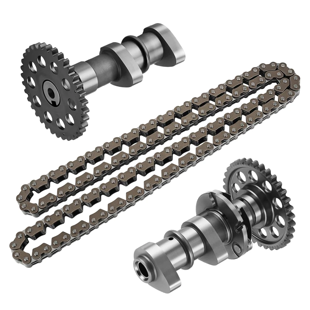 Árbol de Levas de Admisión y Escape con Cadena de Distribución para Suzuki QuadSport 400 Z LT-Z400 2003-2014, para Ka-wasaki KFX 400 2003-2006 12710-33H00 12720-33H00 12760-29F01