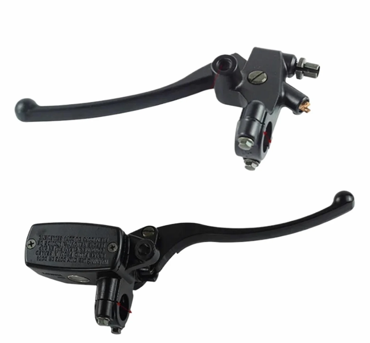 Compatible con Yamaha, Compatible con Honda 22MM | Maestro de freno de 22 mm/25 mm de diámetro con palanca.(Black-22MM)