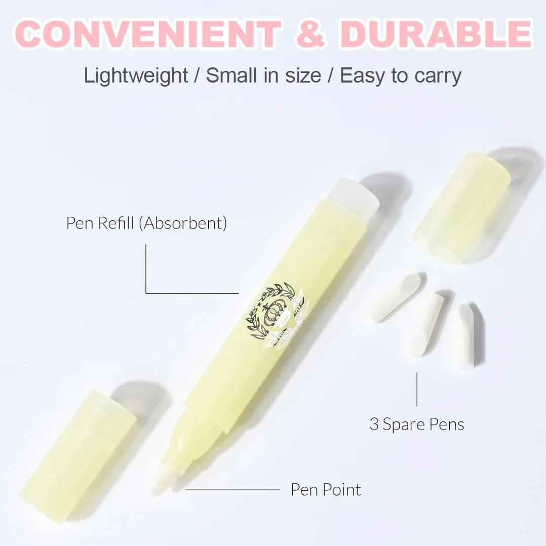 Set de 4 Rotuladores de Esmalte de Uñas Recargables para Manicura Profesional