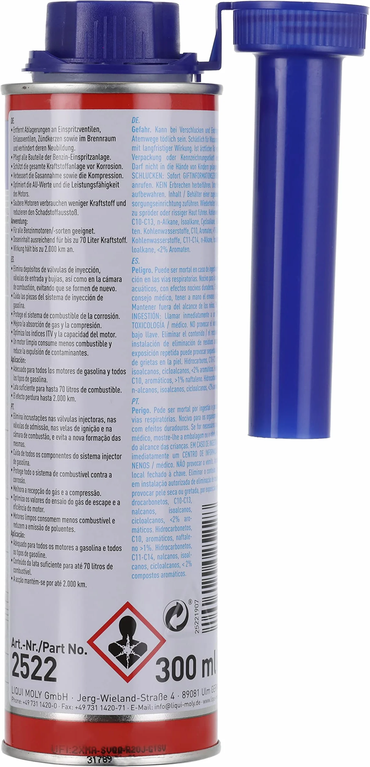 LIQUI MOLY Limpiador de inyección 2522 300 ml Gasolina