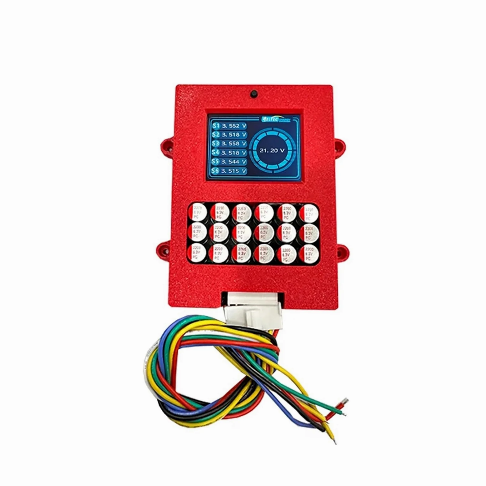Comprobador de Baterias de Coche, Ecualizador activo 6S 5A LFP/NCM/LTO con pantalla TFT, comprobador de je de batería LTO Lifepo4 activo, BMS(6S Balancer LTO)