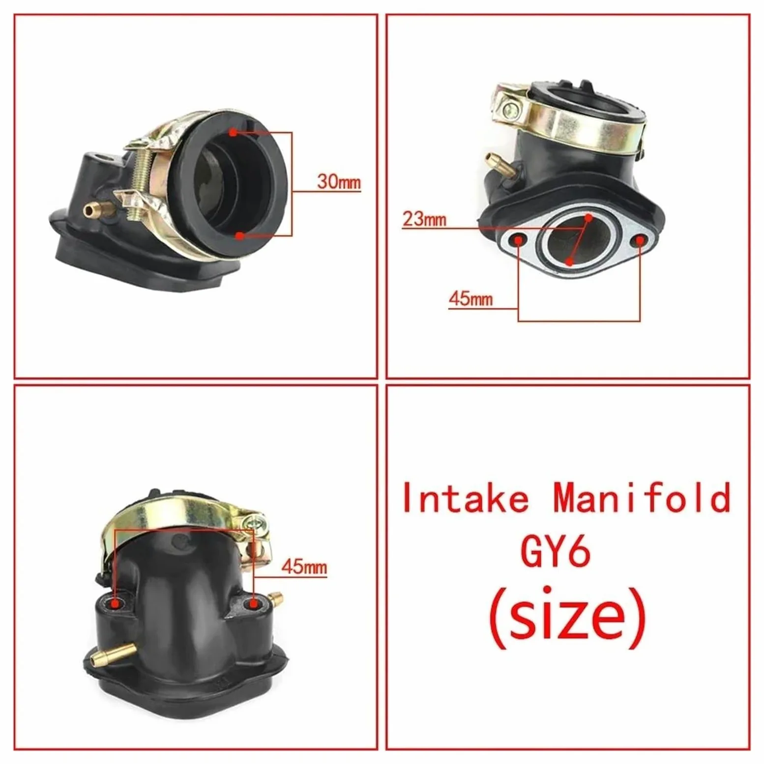 Carburadores para GY6 125cc 150cc 4 Tiempos 24mm PD24J Choke Scooter ATV Motocicletas Carburador Carburador Replacement(PD24J GY6)