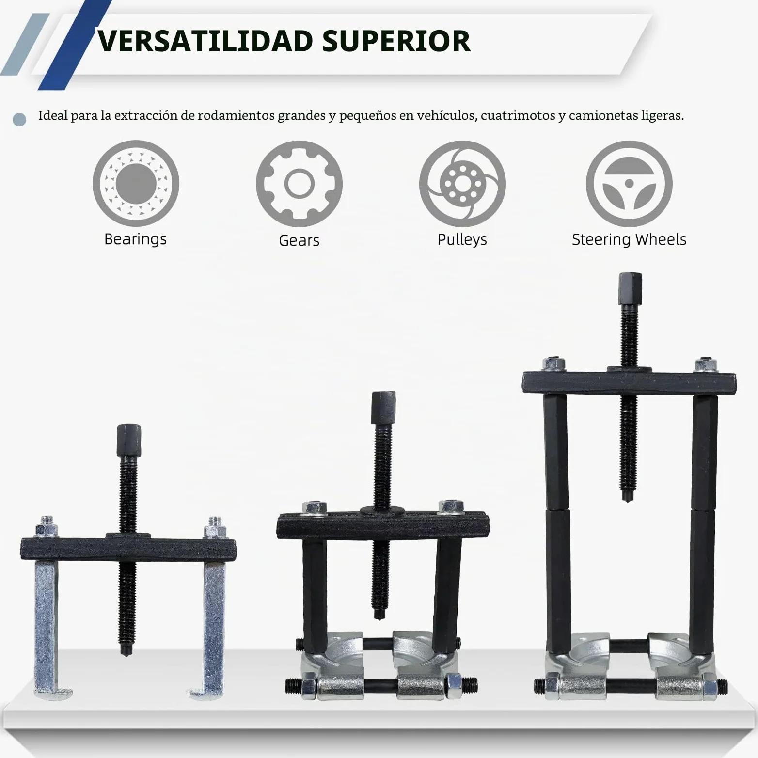 CCLIFE Juego de Extractor de Rodamientos 14 Piezas Extractor de Cojinete Extractor Polea