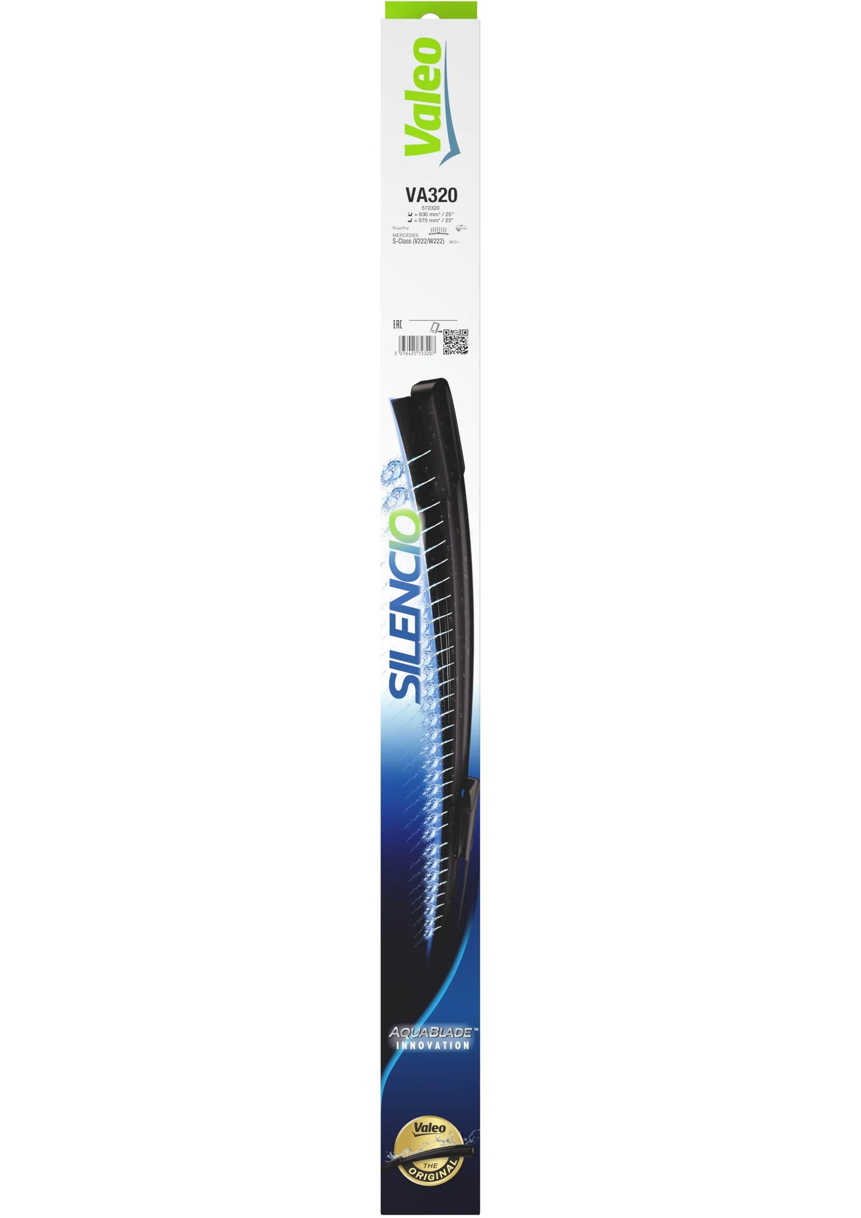 Valeo Silencio 2x AquaBlade Limpiaparabrisas VA320 - Delanteras