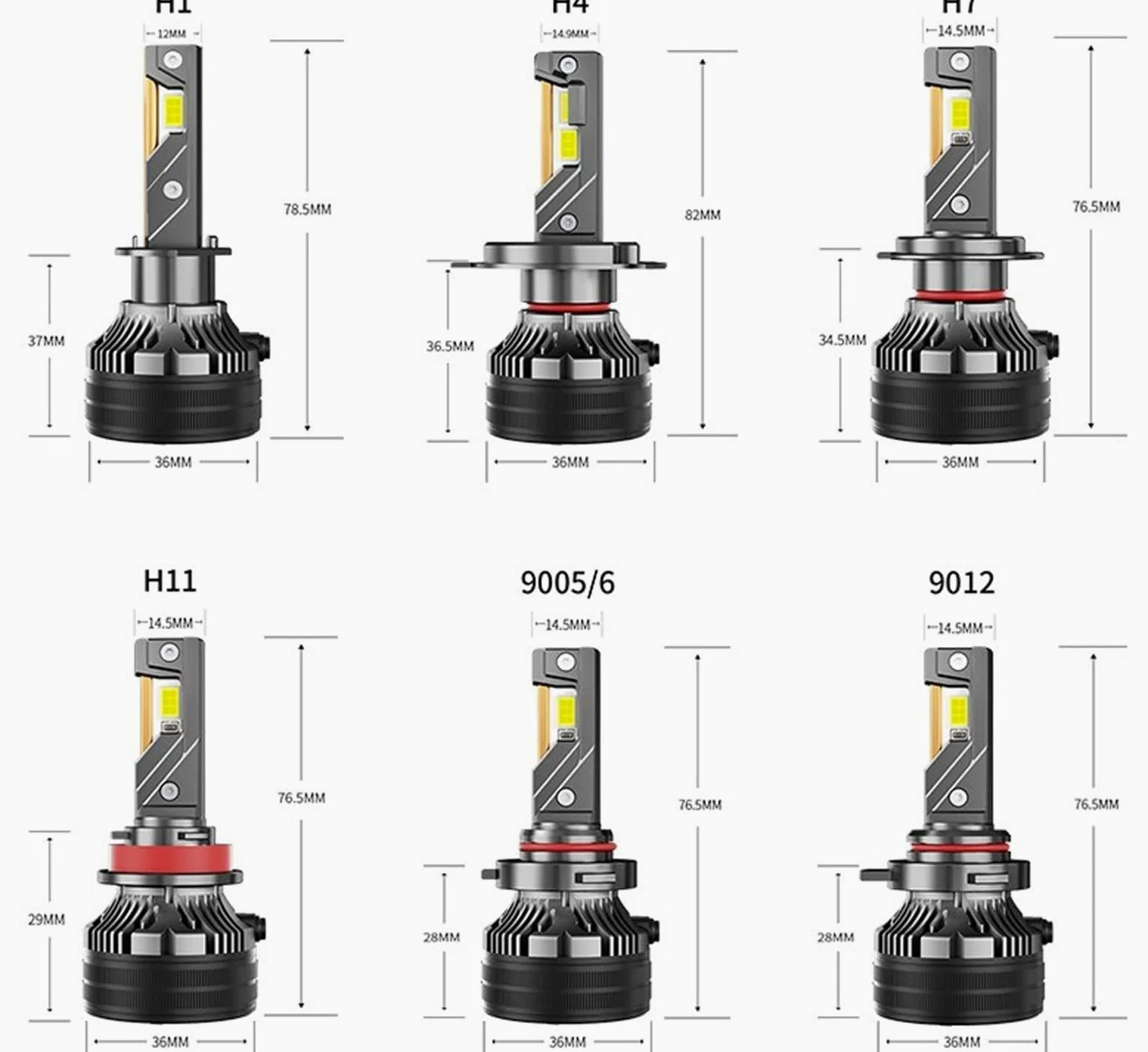 Kit De Bombillas LED Con 30000 Lúmenes, 150W 6000K LED LED Con 60000 Horas De Vida Útil, Anillo De Bloqueo Ajustable De 360 °, Kit De Conversión De Reemplazo De Halógeno, Paquete De 2,H7