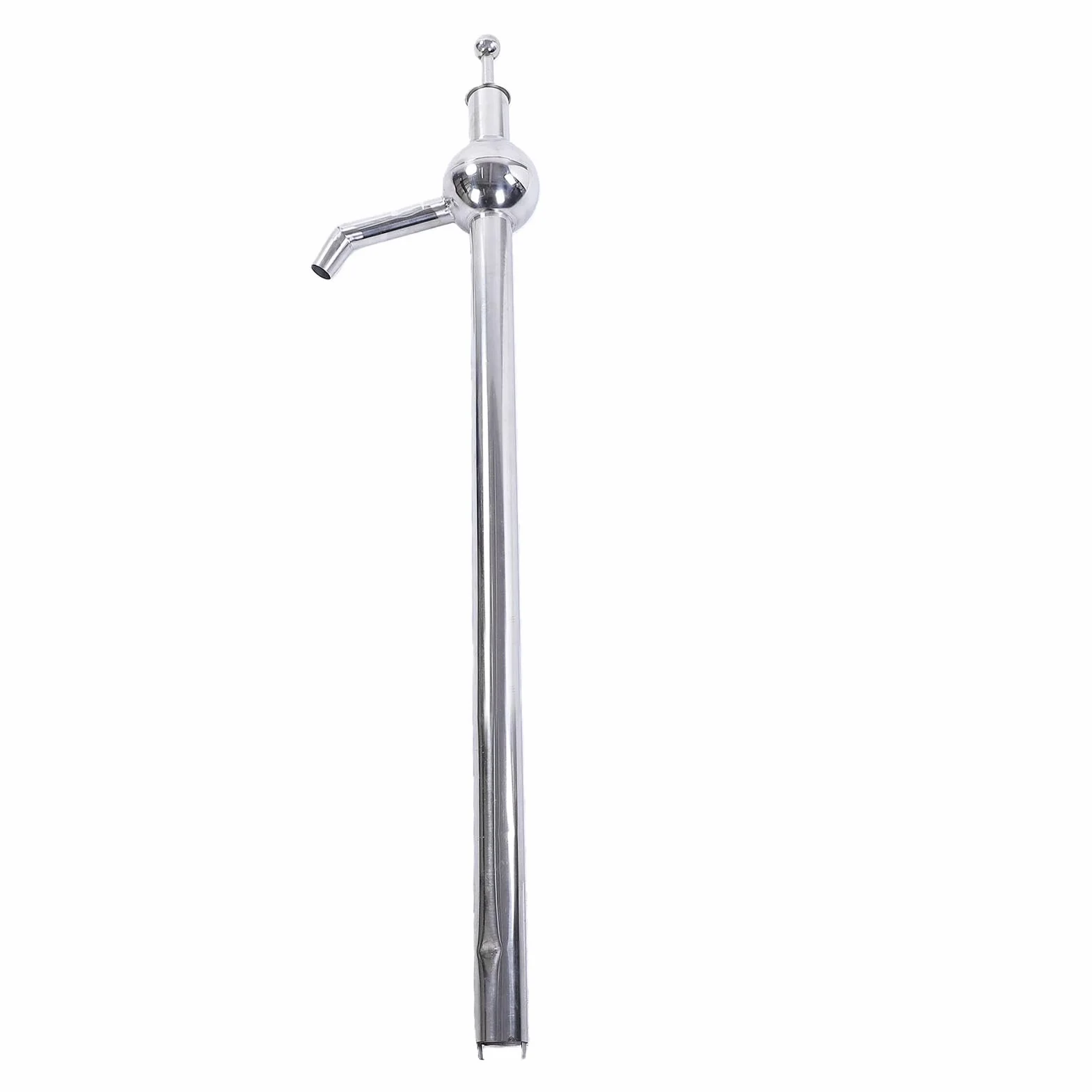 PUSOKEI Bomba de Aceite Manual de Acero Inoxidable, Bomba de Transferencia de Portátil, Extractor de Sifón Manual para Agua Derv Vino Aceite de Oliva Líquidos Corrosivos 95 Cm