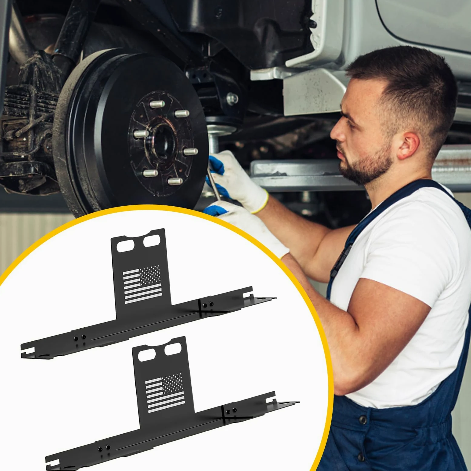 Genérico Kit Alineación Ruedas Set De Herramientas Medición | Medidas Alineación Ruedas Para Coche Camión SUV Furgoneta Garaje Taller Cambio Neumáticos Mantenimiento DIY Set De Medición