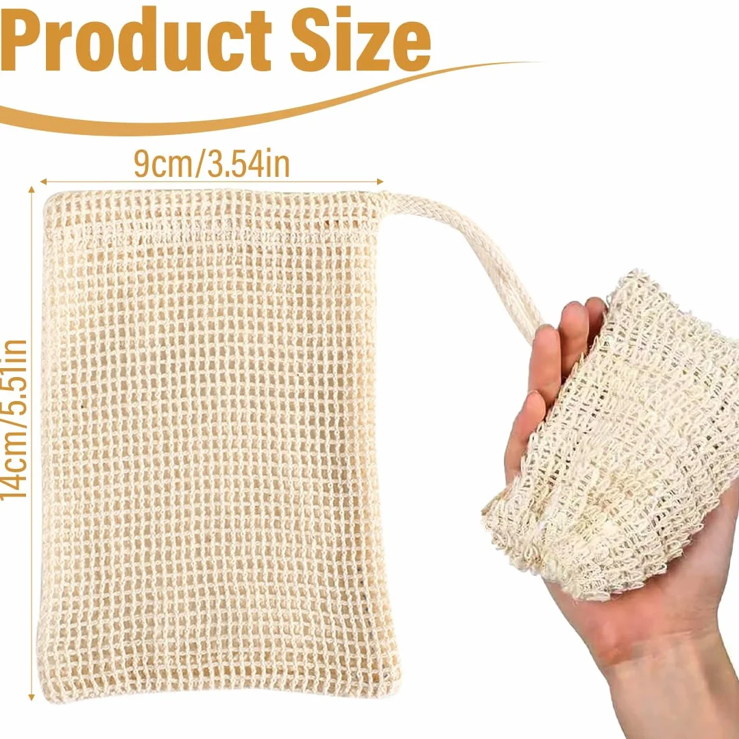 Bolsas de Jabón Natural de Sistal para Ducha Exfoliación Masaje 6 Piezas