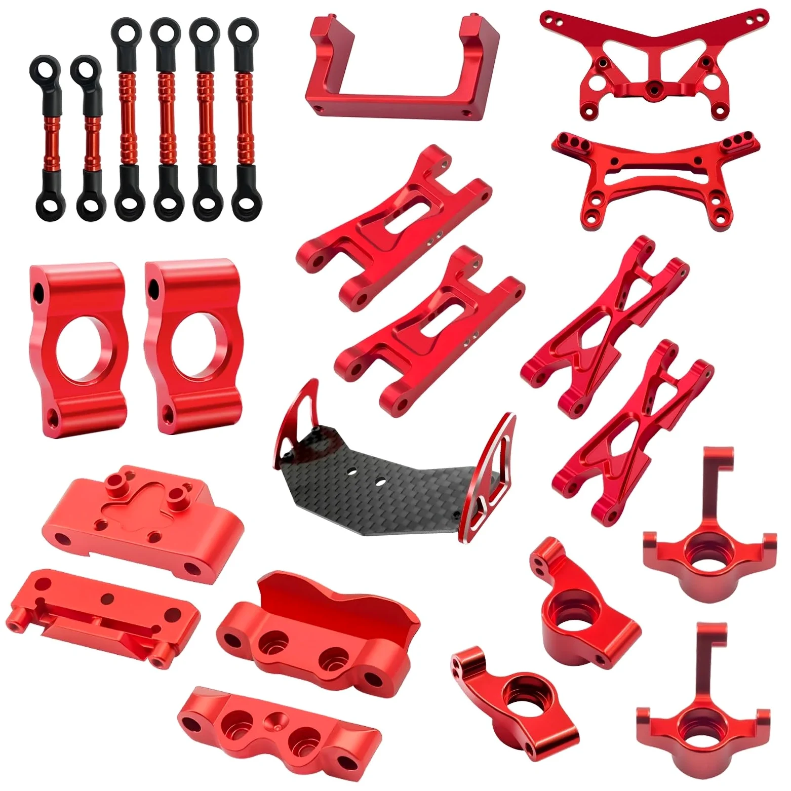 para WLtoys 244016 para Losi Micro B 1/24 Bujes Dirección C Brazos Suspensión Mampara RC Piezas Mejoradas Accesorios Bloque Dirección