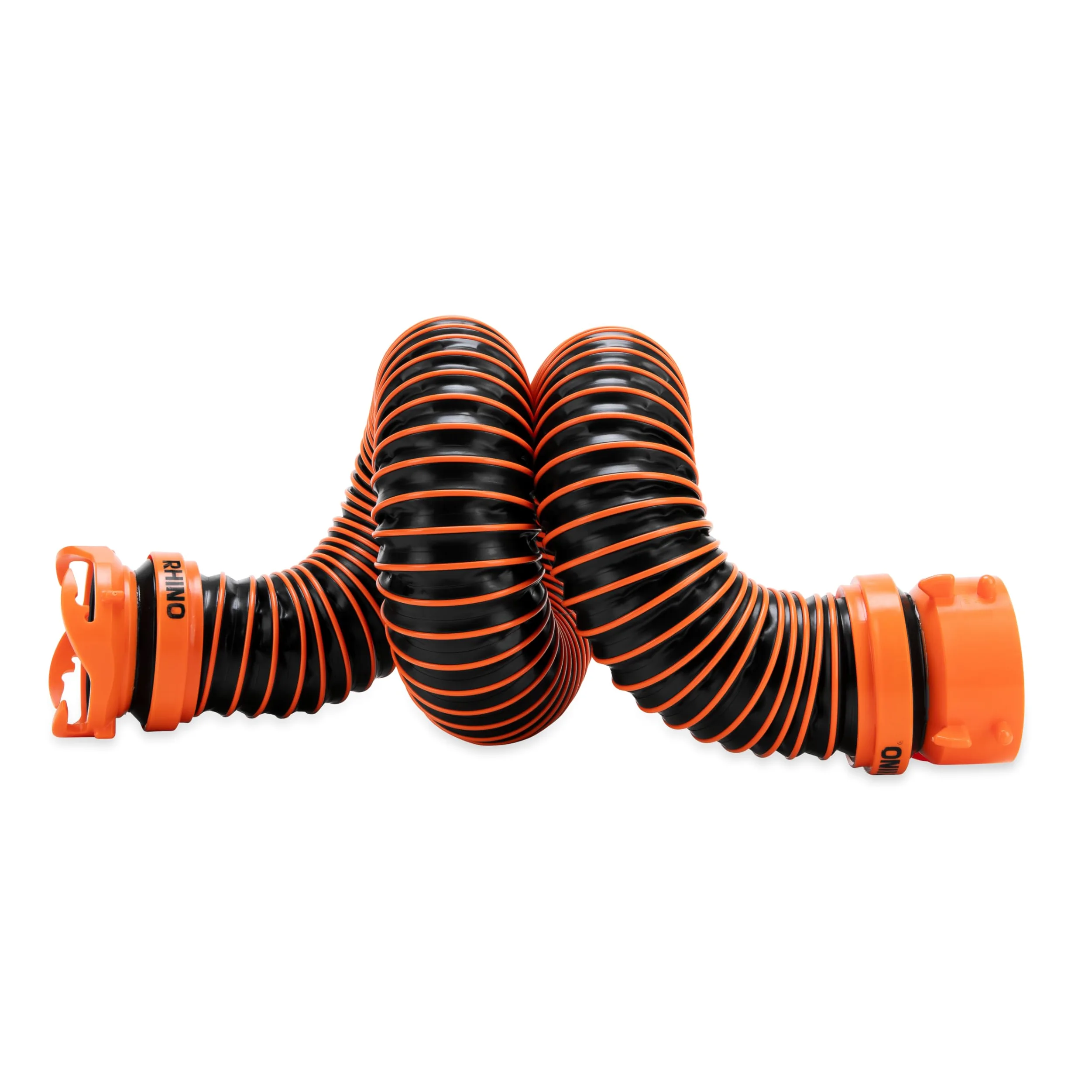 Camco RhinoEXTREME - Manguera de alcantarillado para Caravana/Caravana de 5 pies, Cuenta con tecnología TPE para Resistencia a la abrasión y protección contra aplastamientos, Incluye Accesorios