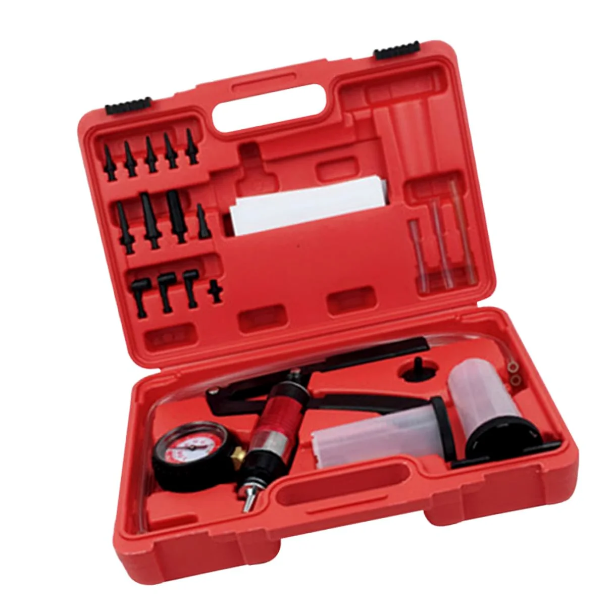 Zerodeko Bomba De Vacío Manual para Purga De Frenos Cuerpo De Bomba De Vacío Herramienta De Protección contra Vapor Kit De Purga De Frenos para Automotriz