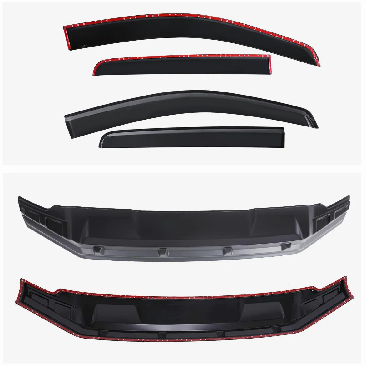 Protectores de capó y Deflectores de Viento Accesorios para Ford Ranger 2023-2024-2025 T9 Raptor Wildtrak Platinum XL XLT Limited Tremor Wildtrak X