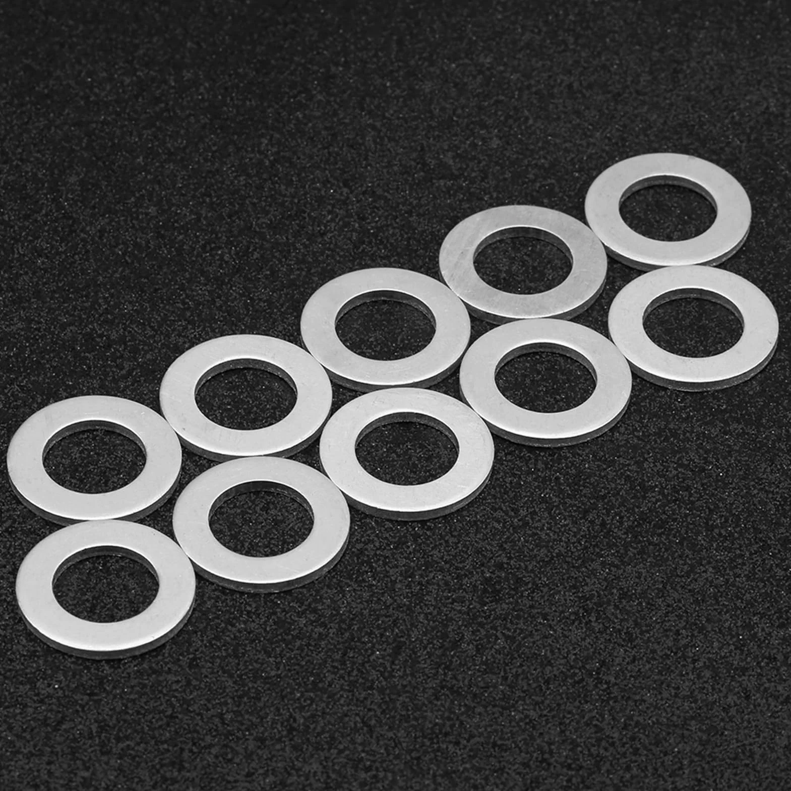 Paquete de 10 Juntas de drenaje de aceite de aluminio Kit de juntas de arandela 14MM joint vis de vidange moto v-strom