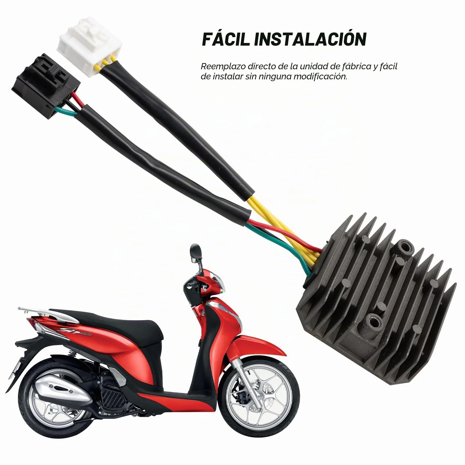 Regulador de voltaje rectificador para H-N-A SH 125/150, PS 125/150 ie INYECCIÓN Regulador de voltaje
